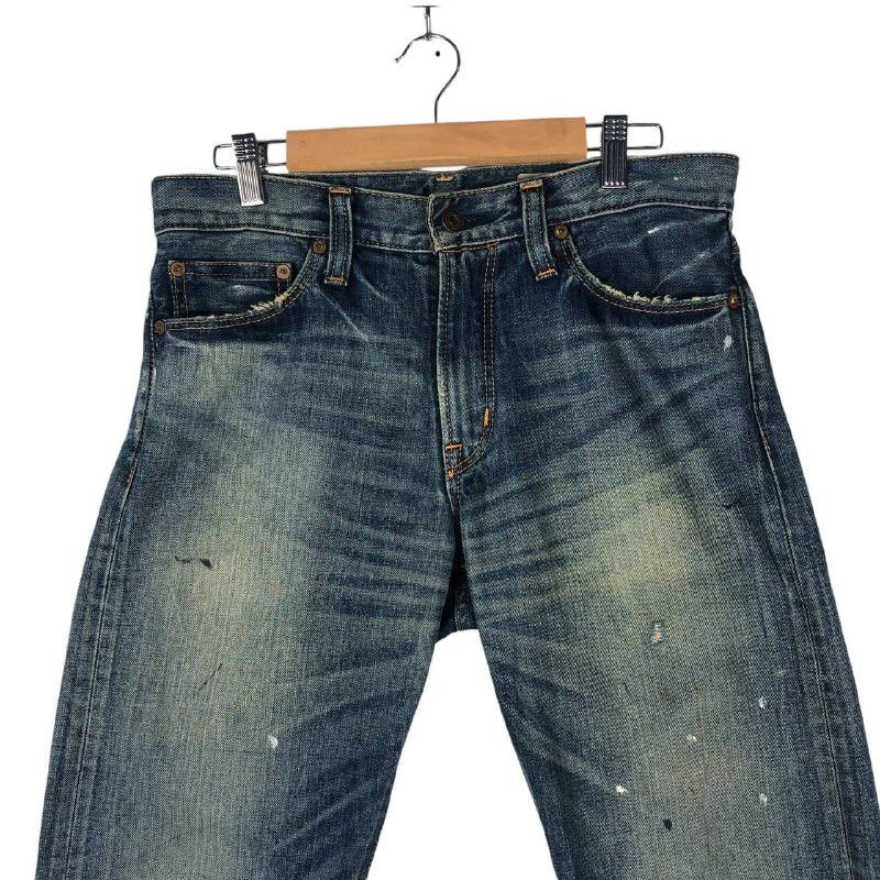 Japanese Brand Vintage Back Number Fadded Denim Jean Pants Size US 29 - 2 Thumbnail