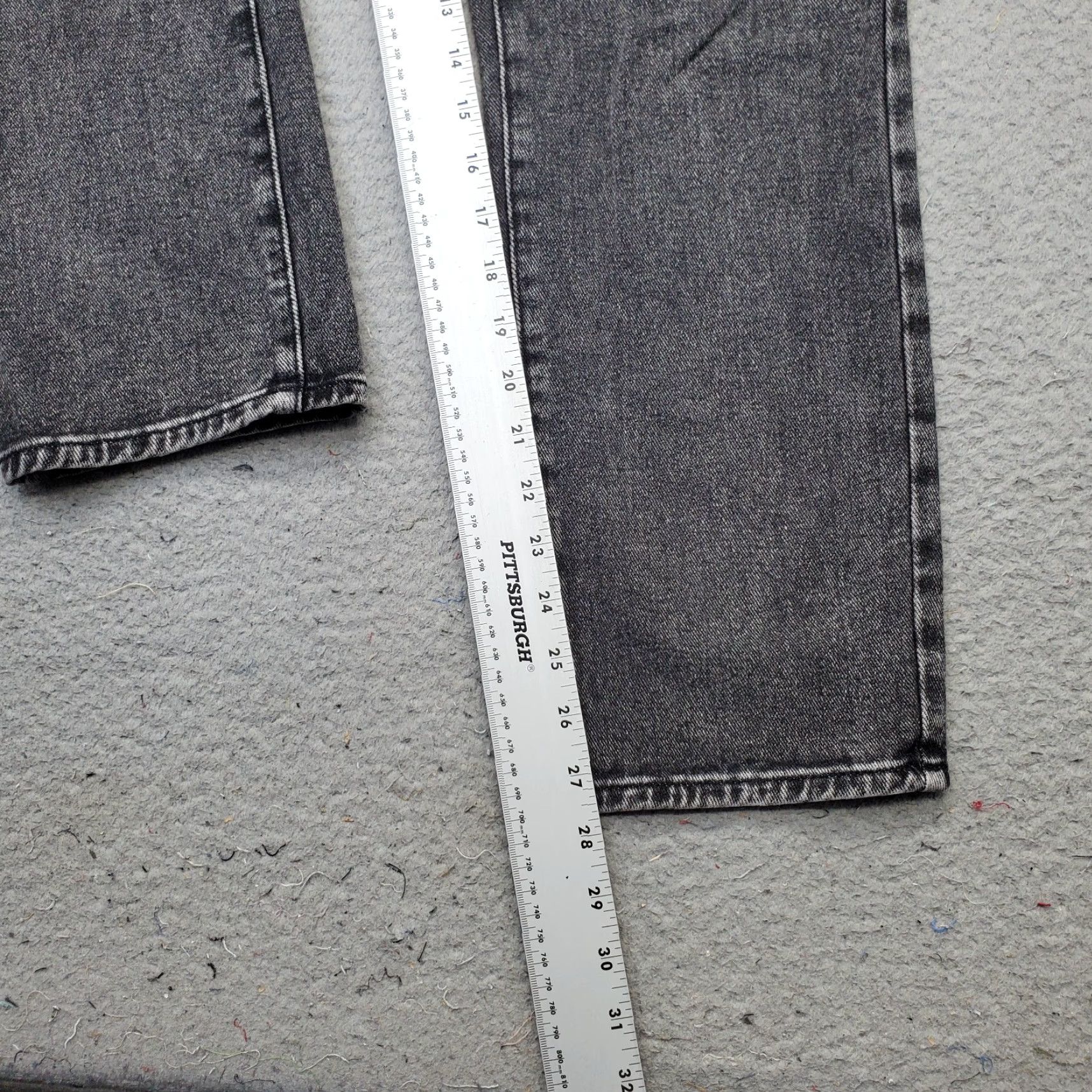 Pacsun PacSun Mom Jeans Womens 28 Black Denim Stretch Dark Wash Whiskered Straight Leg Jeans Womens 28 Black PacSun Mom Jeans Size 28" / US 6 / IT 42 - 4 Thumbnail