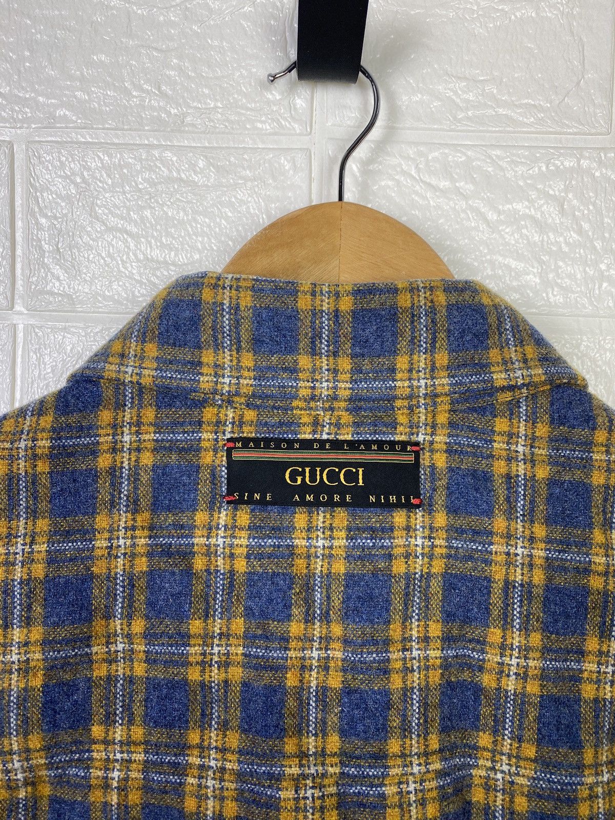 Gucci Gucci Wool Vest - SS20 Yellow & Blue Check - Size 52 Size US L / EU 52-54 / 3 - 9 Thumbnail
