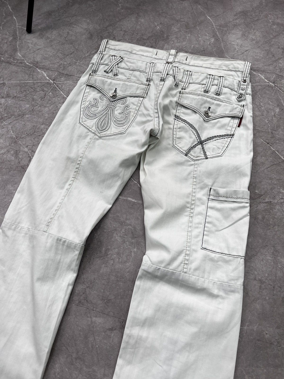 Emporio Armani × If Six Was Nine × Le Grande Bleu (L.G.B.) 2000s Unknown Japanese Bondage Cargo Pants 2k style Size US 34 / EU 50 - 12 Thumbnail