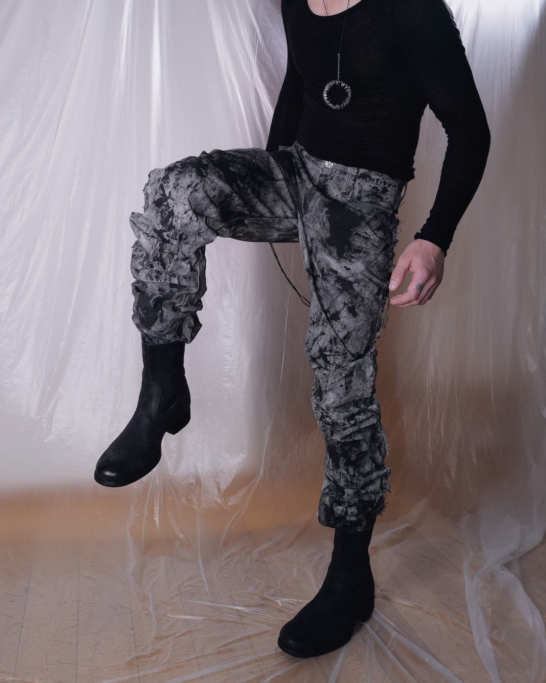 Other J CUT RUBBERED DENIM PANTS Size US 30 / EU 46 - 9 Thumbnail