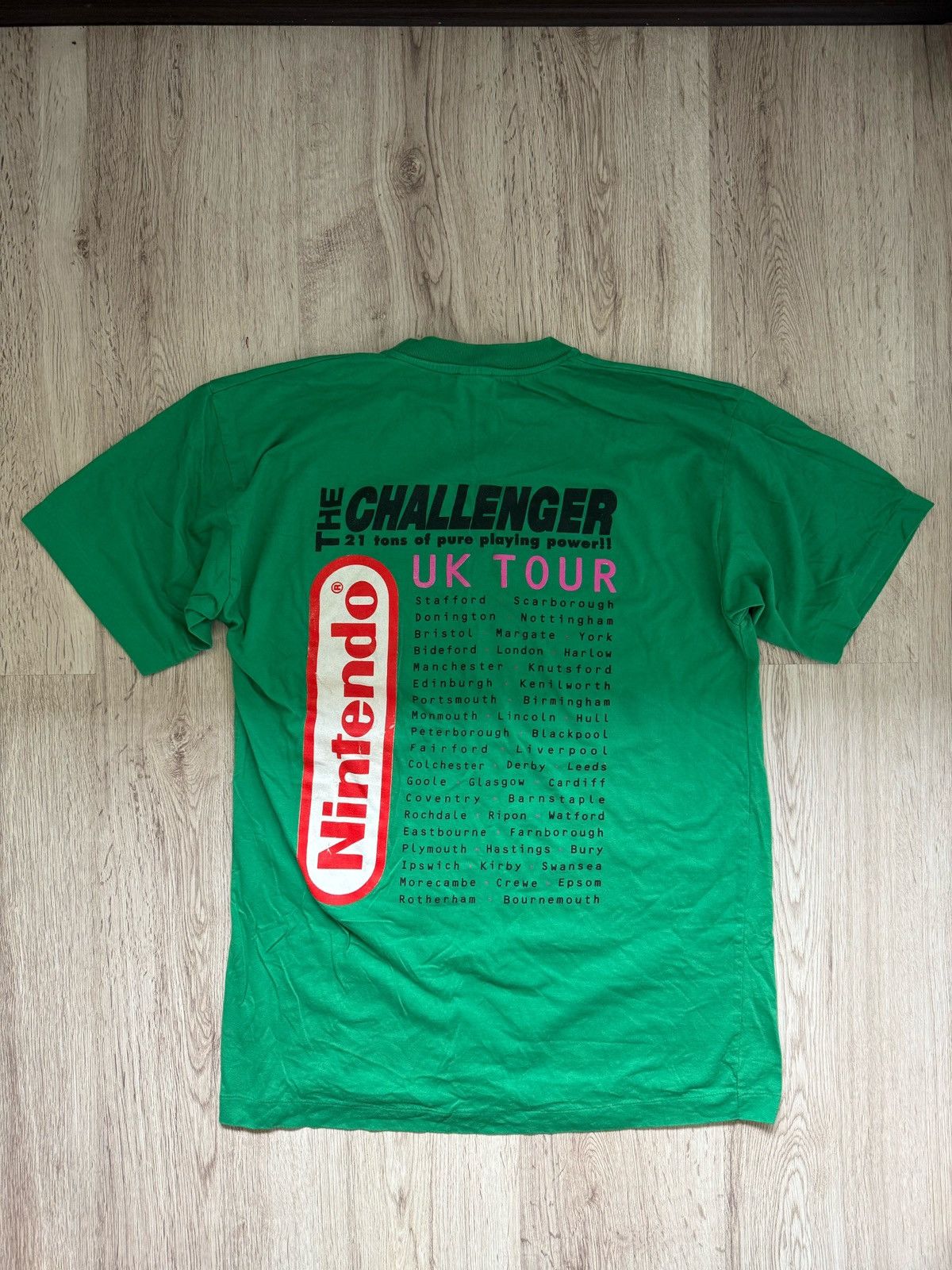 Nintendo Vintage Nintendo “The Challenger” UK Tour Promo T-Shirt 90s Size US XL / EU 56 / 4 - 2 Thumbnail