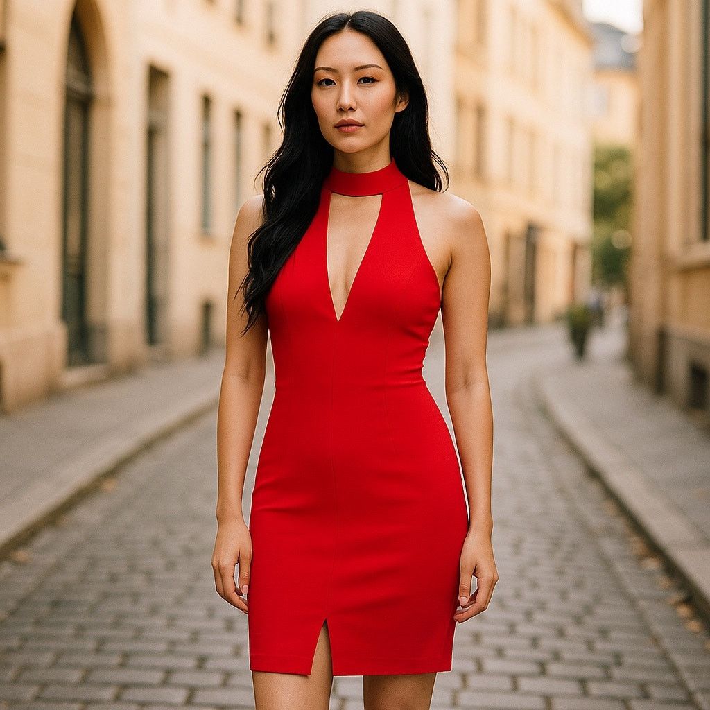 black cut out bodycon mini dress Edikted Women's Elise Back Cut Out Mini Dress main image 0