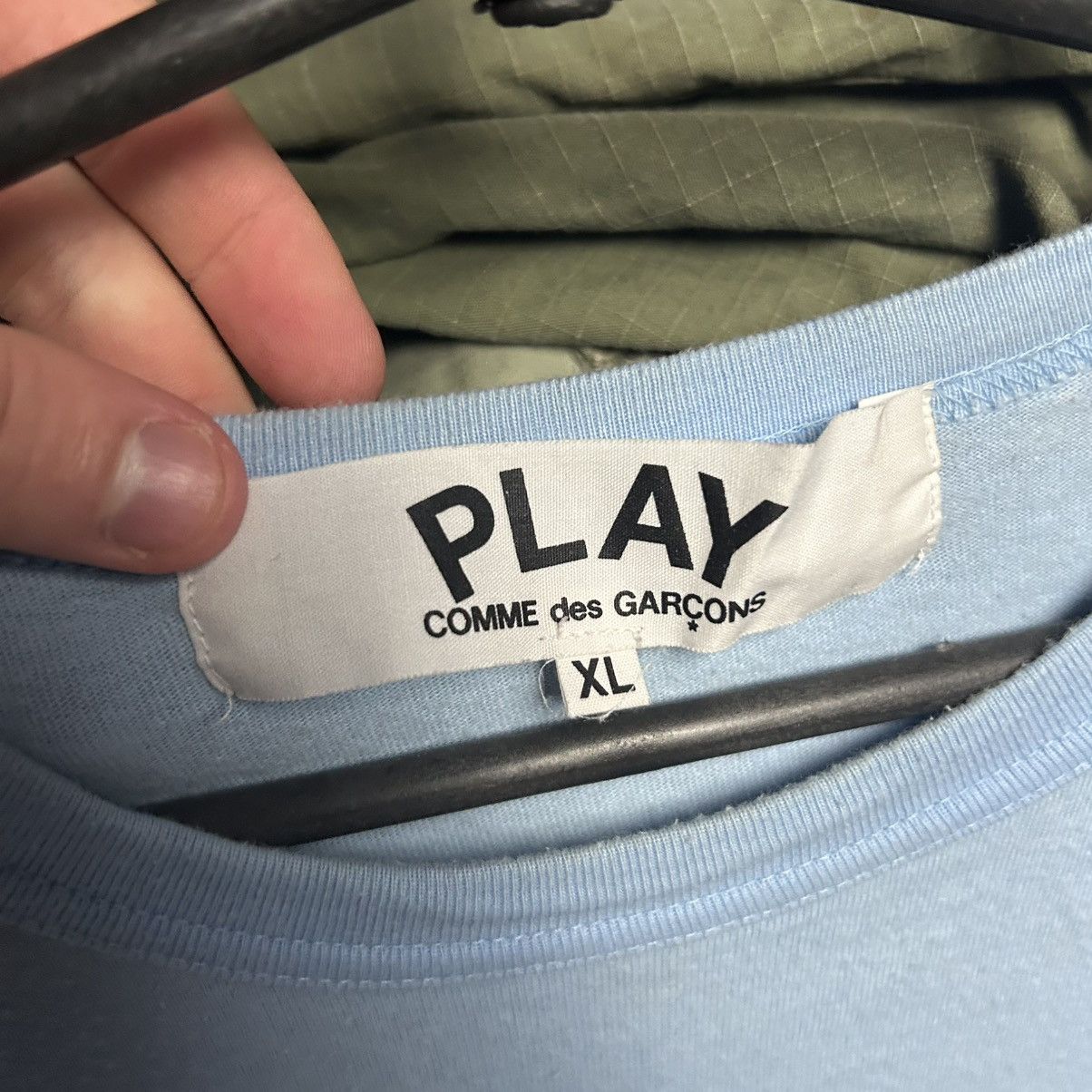 Comme des Garcons PLAY Luxury Play Comme Des Garcons small logo designer y2k tee Size US XL / EU 56 / 4 - 6 Thumbnail