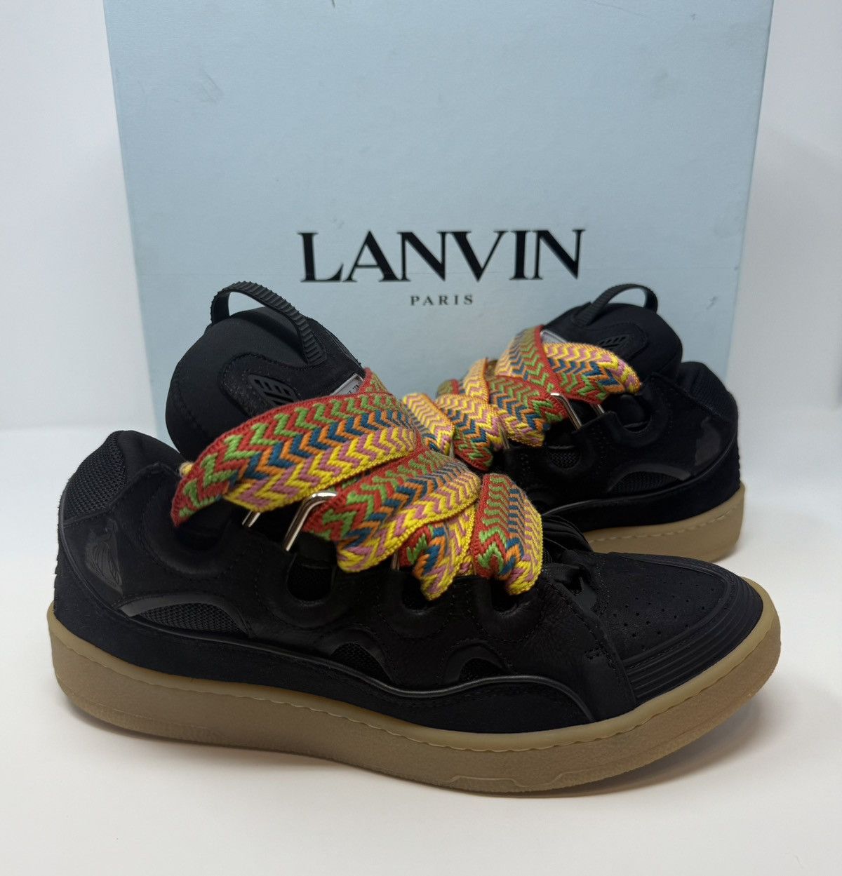 Lanvin Lanvin Curb Sneaker Black/Gum Size US 9 / EU 42 - 1 Thumbnail
