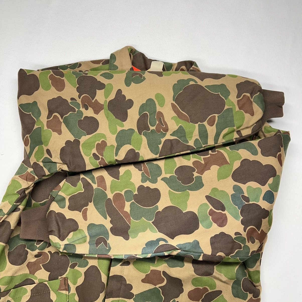 Vintage VTG Ranger Jacket Duck Camo Orange Lined Quilted Canvas 90s Size US M / EU 48-50 / 2 - 12 Thumbnail
