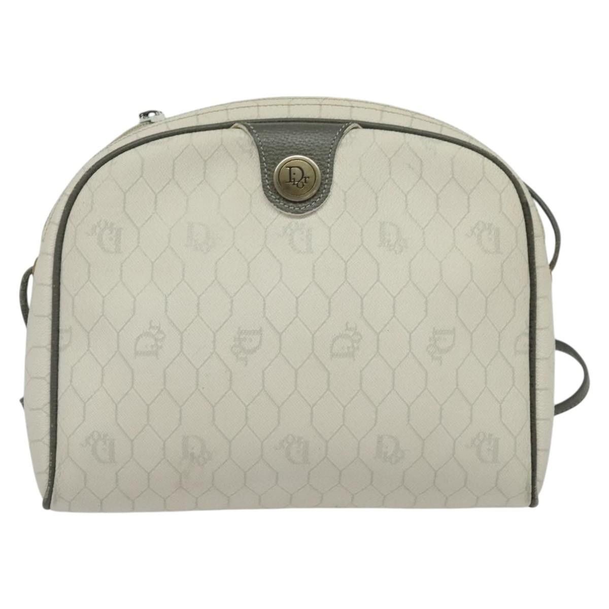 Dior DIOR Honeycomb Canvas Shoulder Bag Pvc White Gold Size ONE SIZE - 2 Thumbnail