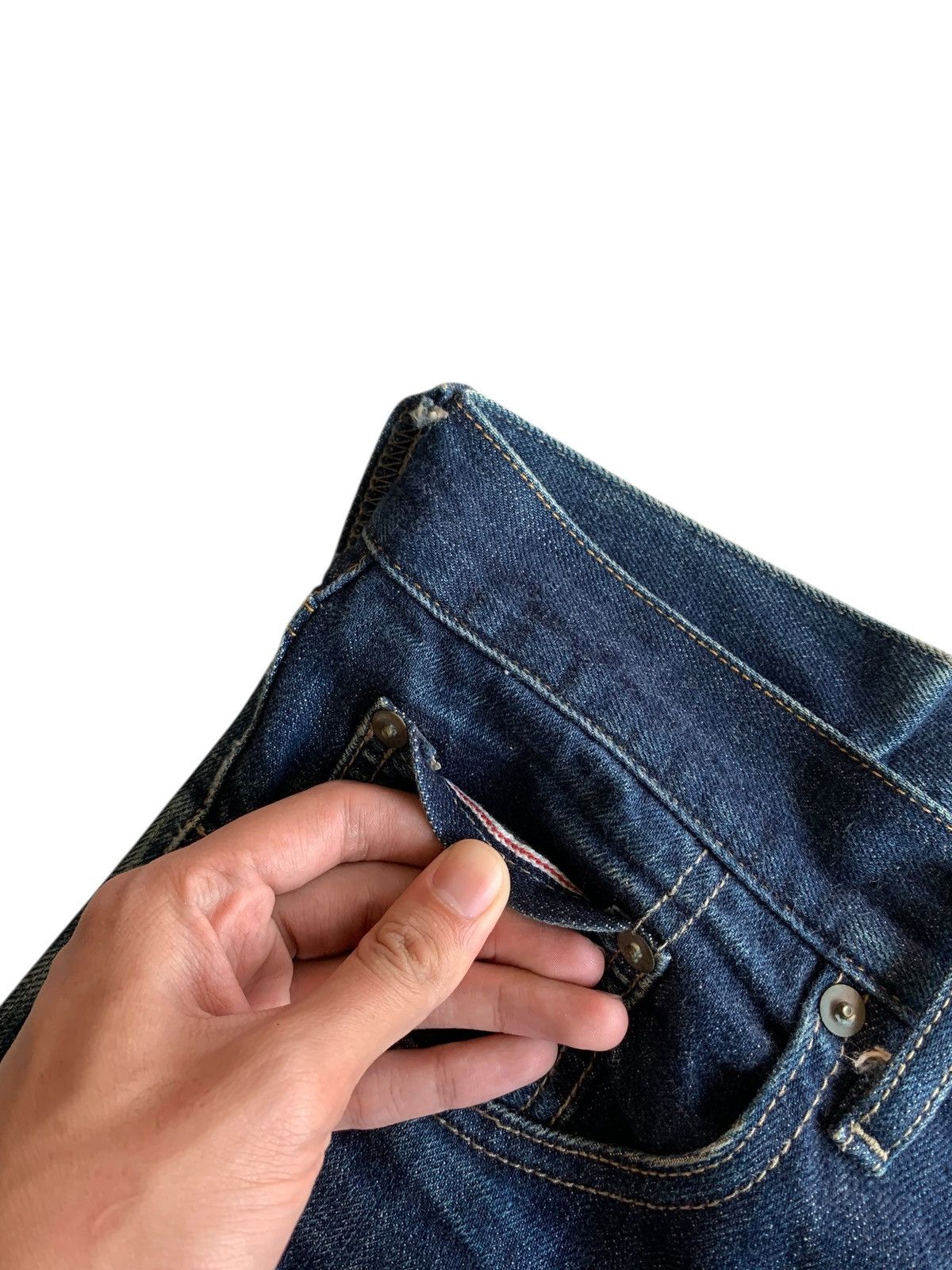 Muji MUJI SELVEDGE JAPANESE DISTRESSED DENIM Size US 31 - 11 Thumbnail
