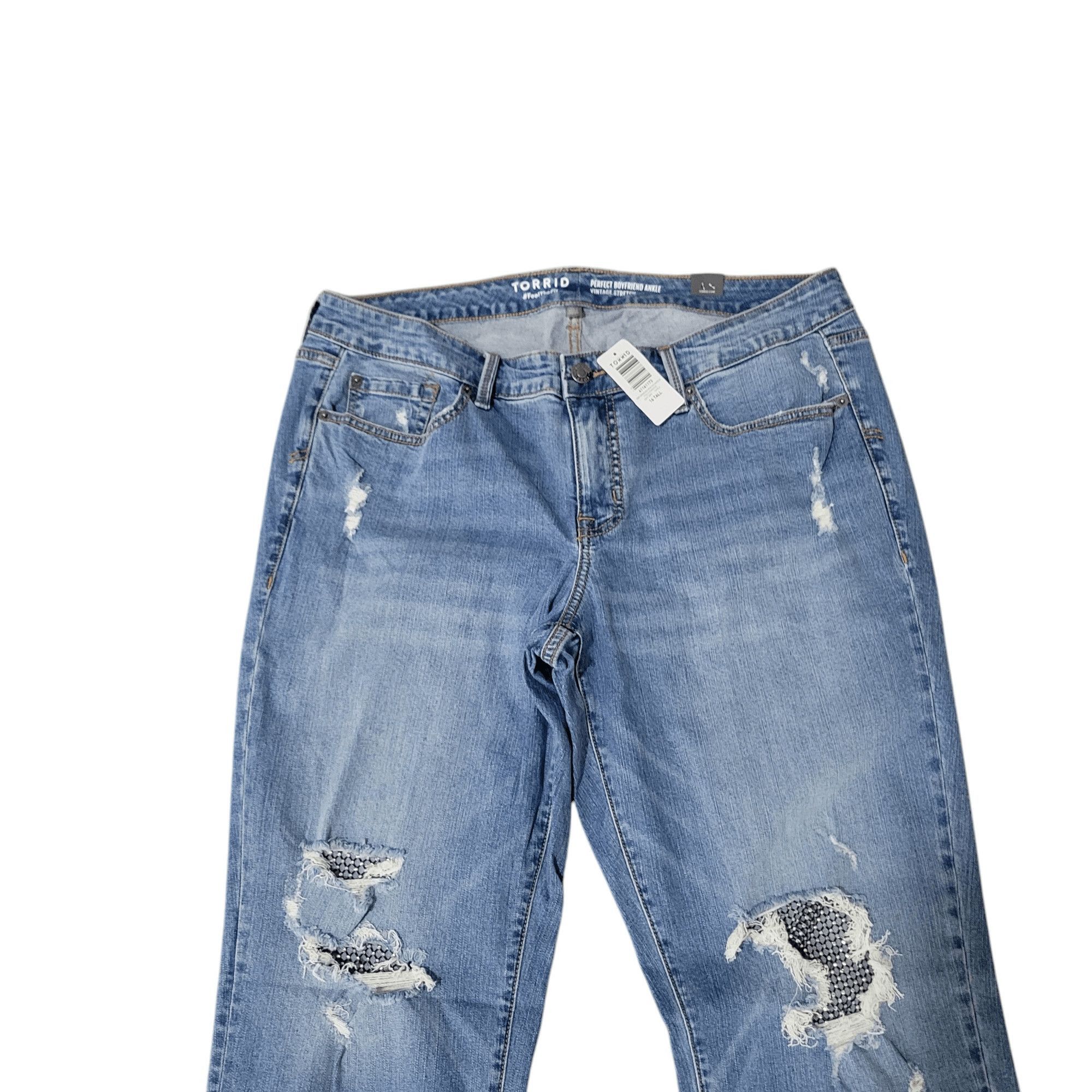 Torrid Torrid Perfect Boyfriend Ankle Vintage Stretch Jeans 16T Size 38" / US 16 / IT 52 - 3 Thumbnail