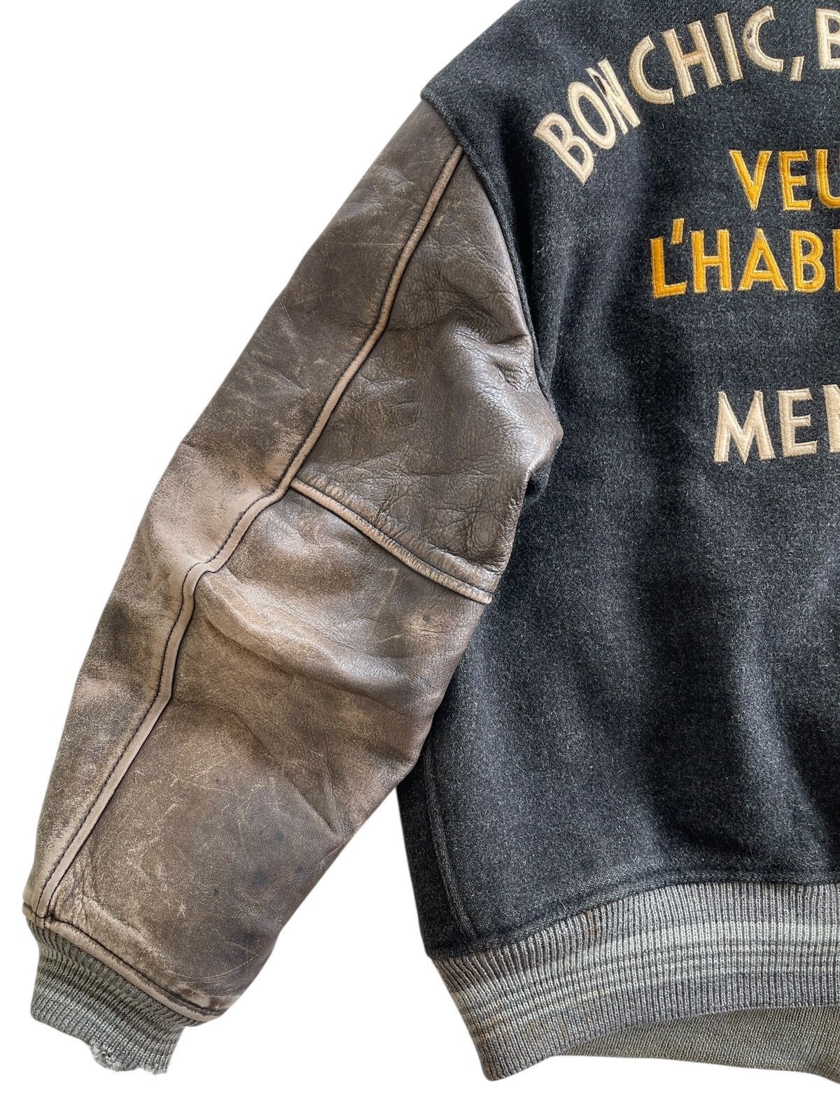 BIGI Mens Bigi Distressed Varsity Jacket Size US L / EU 52-54 / 3 - 8 Thumbnail