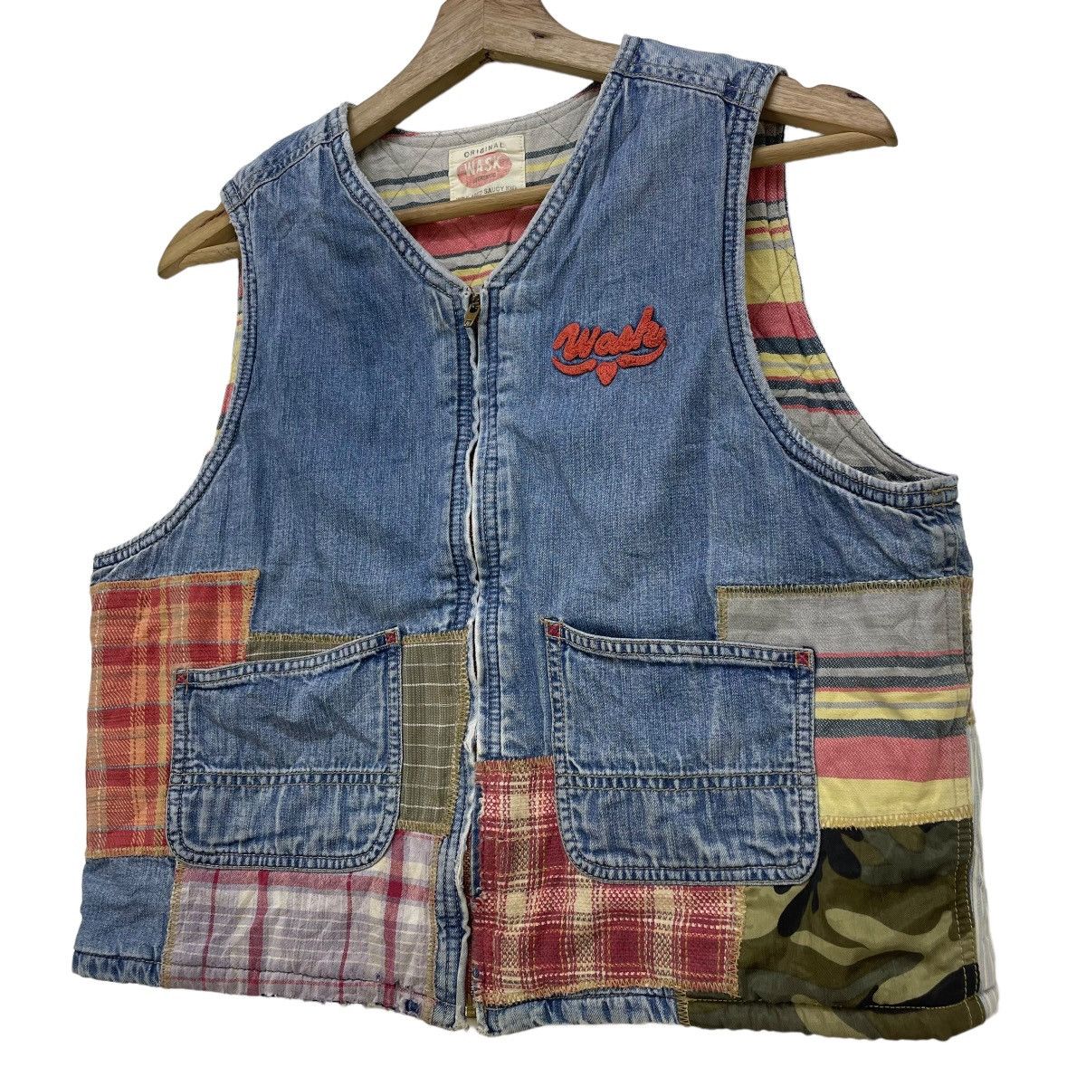 Designer × Japanese Brand Wask By Bebe co ltd Pacthwork Vest Jacket For Kids Size US XS / EU 42 / 0 - 3 Thumbnail