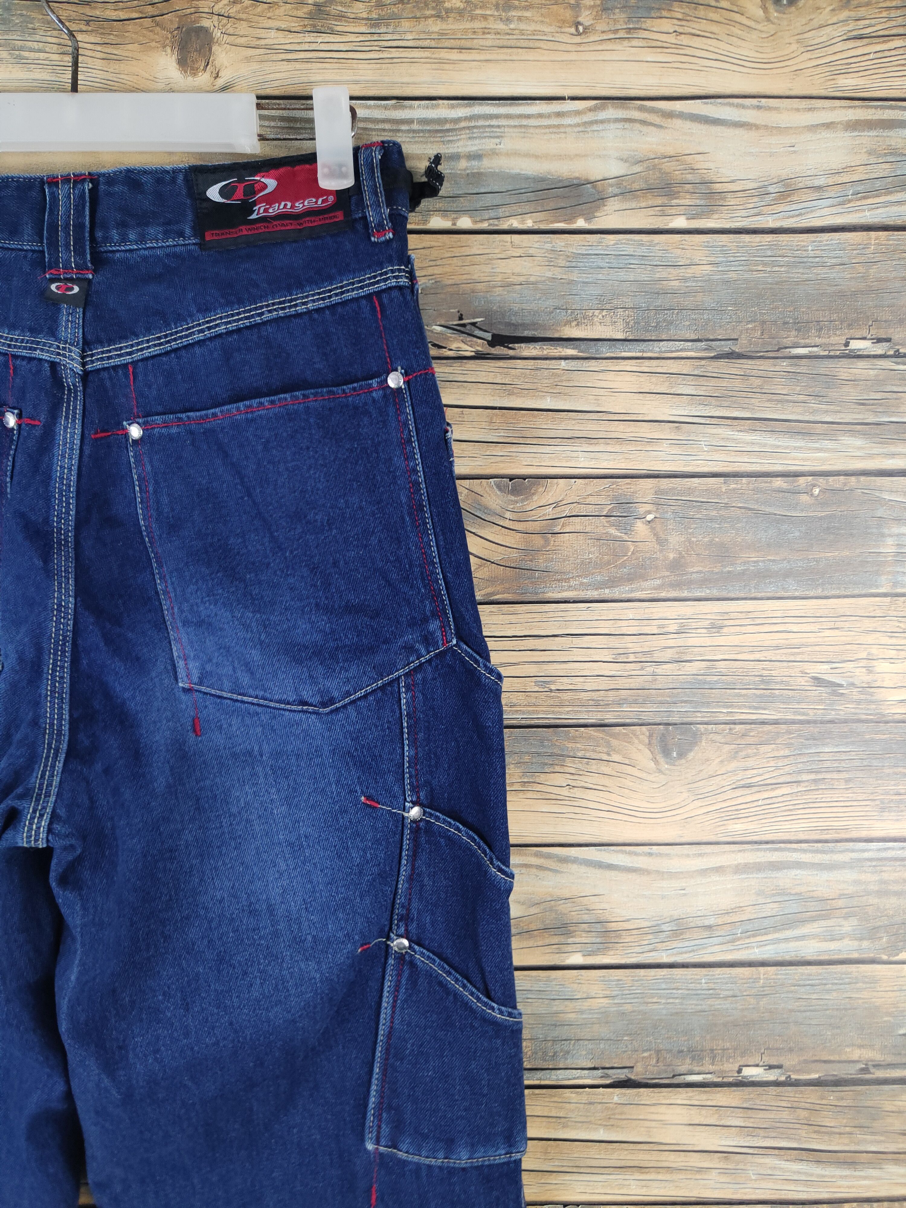 Japanese Brand DL Transer Blue Distressed Ripped Jeans #2438 Size US 28 / EU 44 - 13 Thumbnail