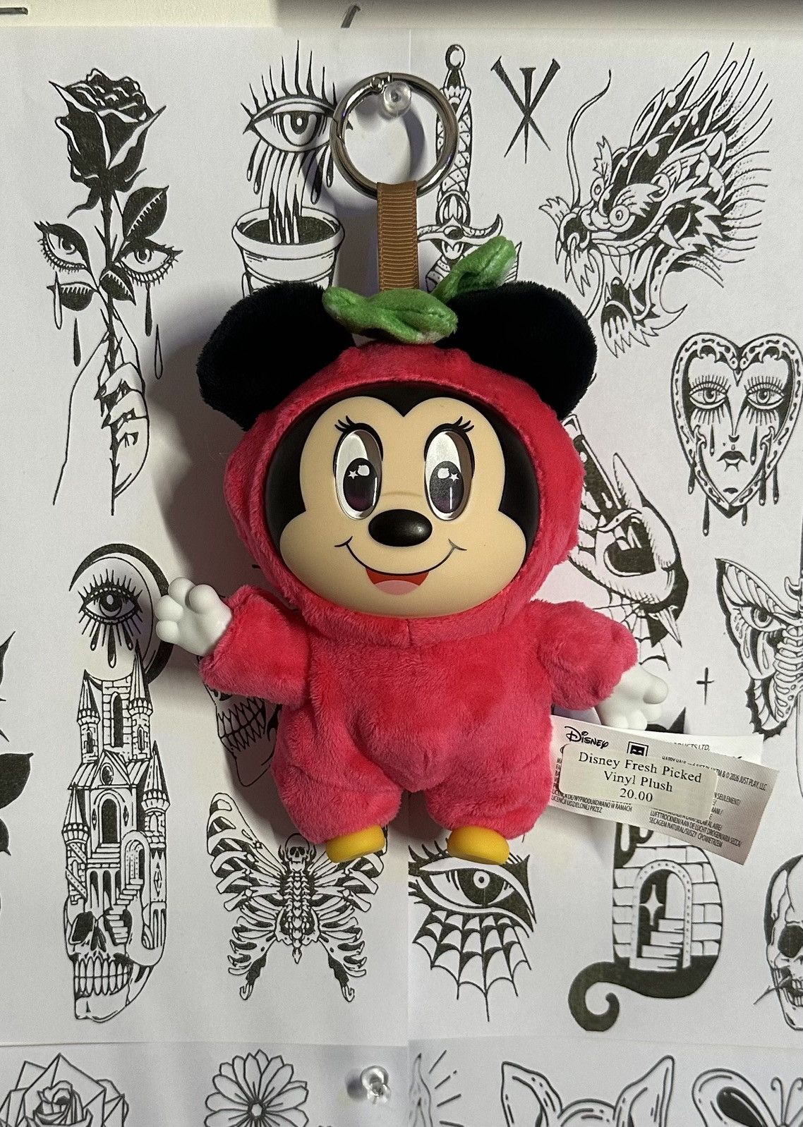 Disney Sweet Picked Minnie Mouse Vinyl Plush Keychain Size ONE SIZE - 1 Preview