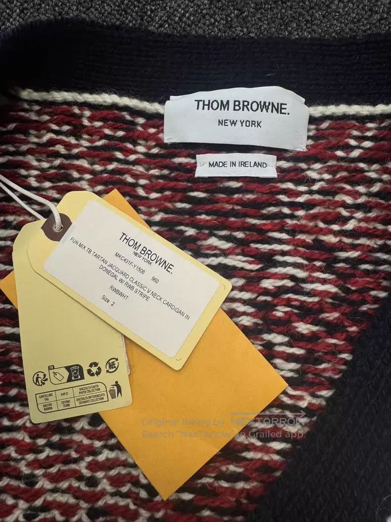Thom Browne Thom Browne Contrast Color Cardigan Size US M / EU 48-50 / 2 - 4 Thumbnail