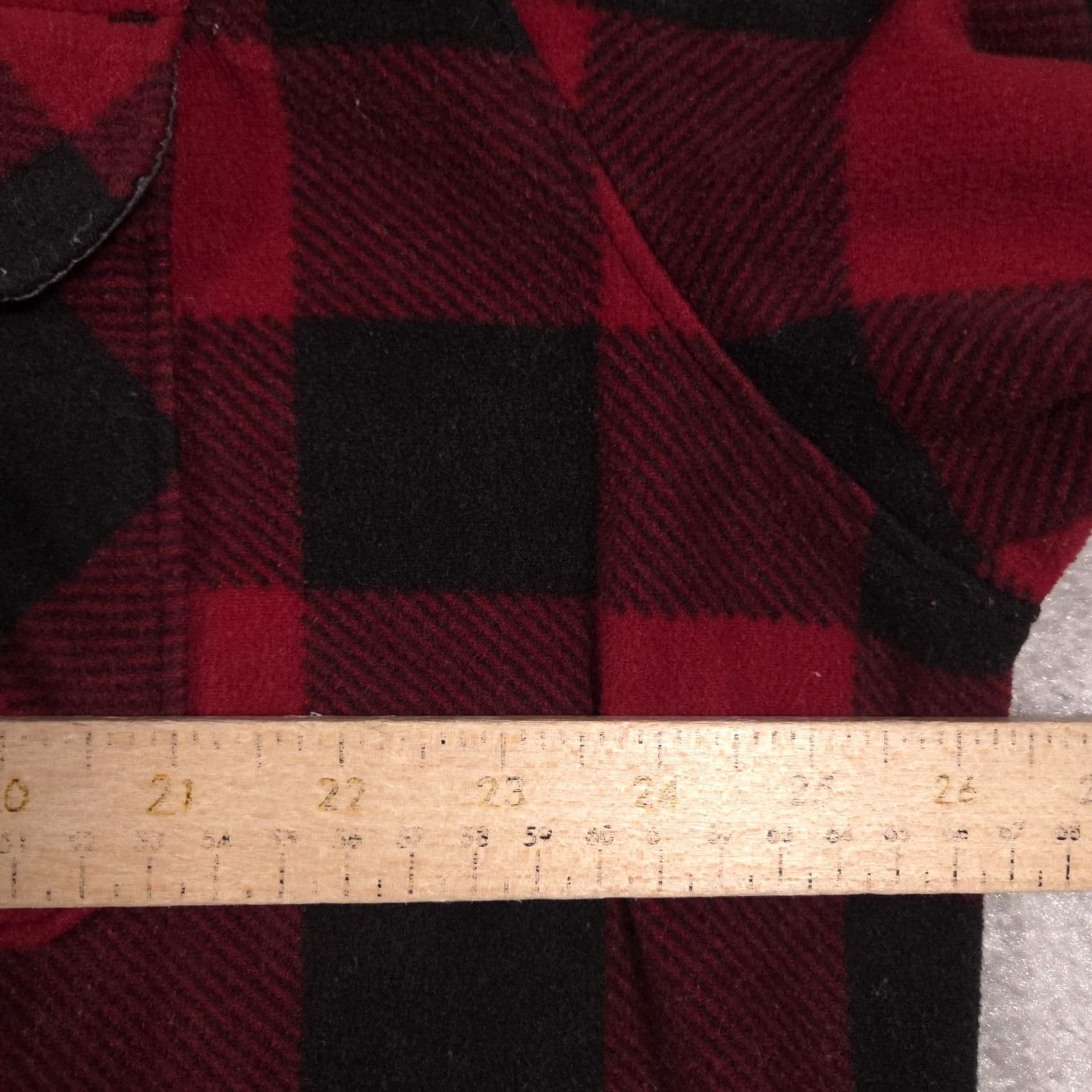Wrangler Wrangler Shirt Mens XL Red Buffalo Plaid Flannel Shacket Side Pockets Work Size US XL / EU 56 / 4 - 6 Thumbnail