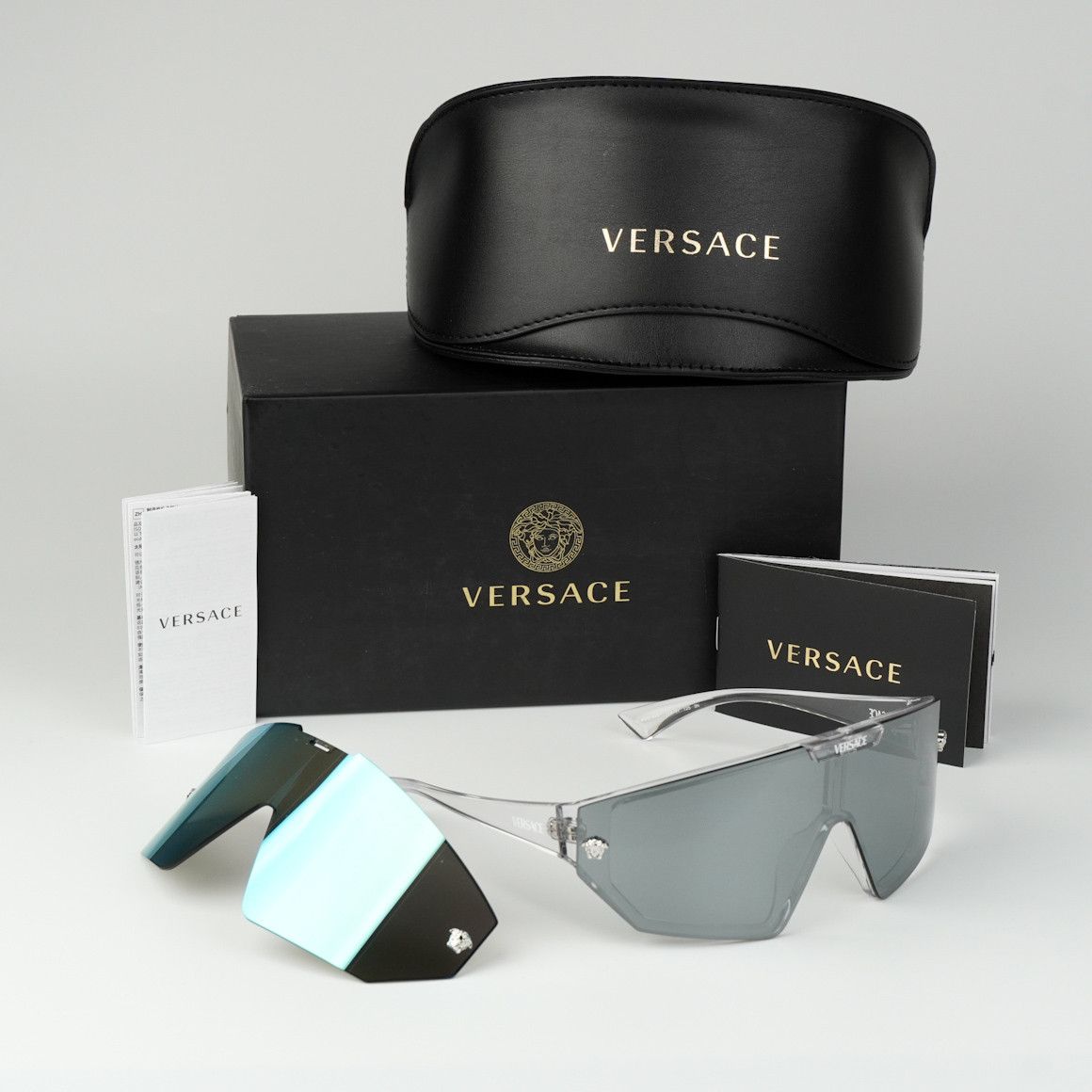 Versace NEW Versace VE4461 148/6V Detachable Lens Sunglasses VE 4461 Size ONE SIZE - 13 Thumbnail