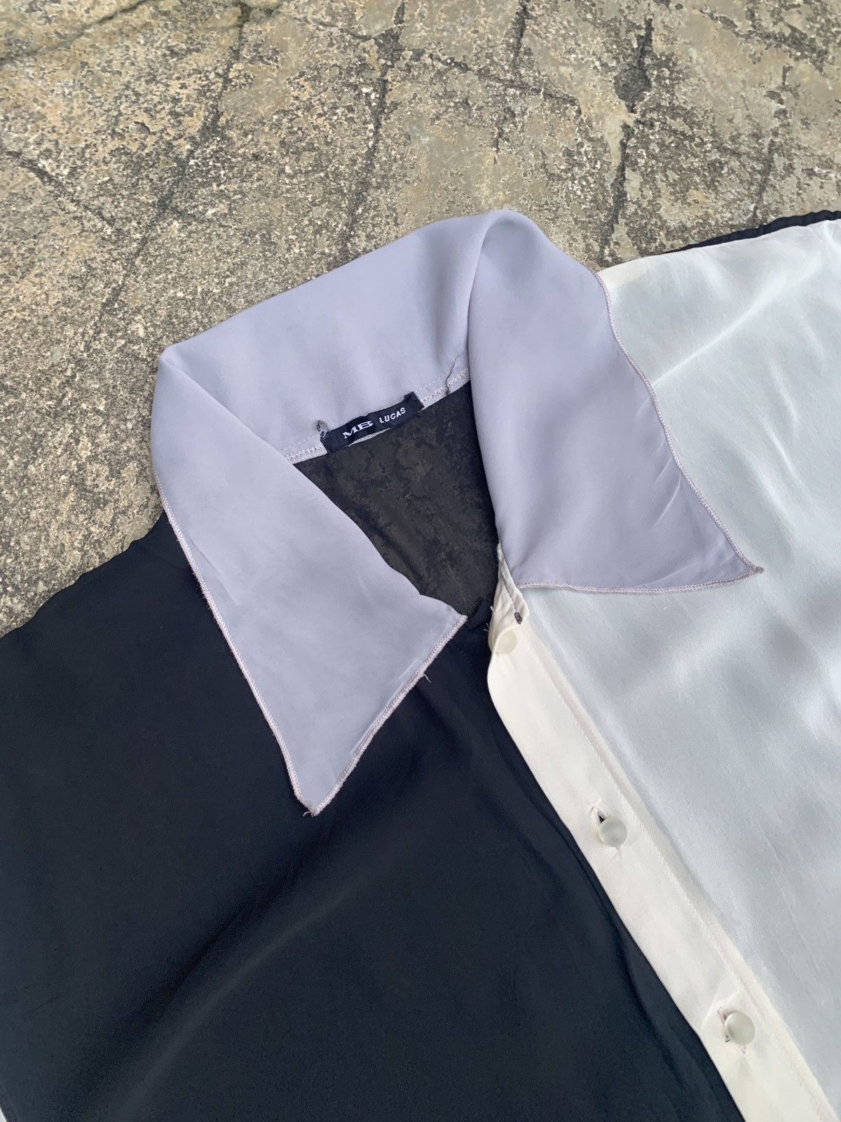 Japanese Brand 2000s MB Lucas Japan Multicolor Silk like Button Up Shirt Size US L / EU 52-54 / 3 - 4 Thumbnail