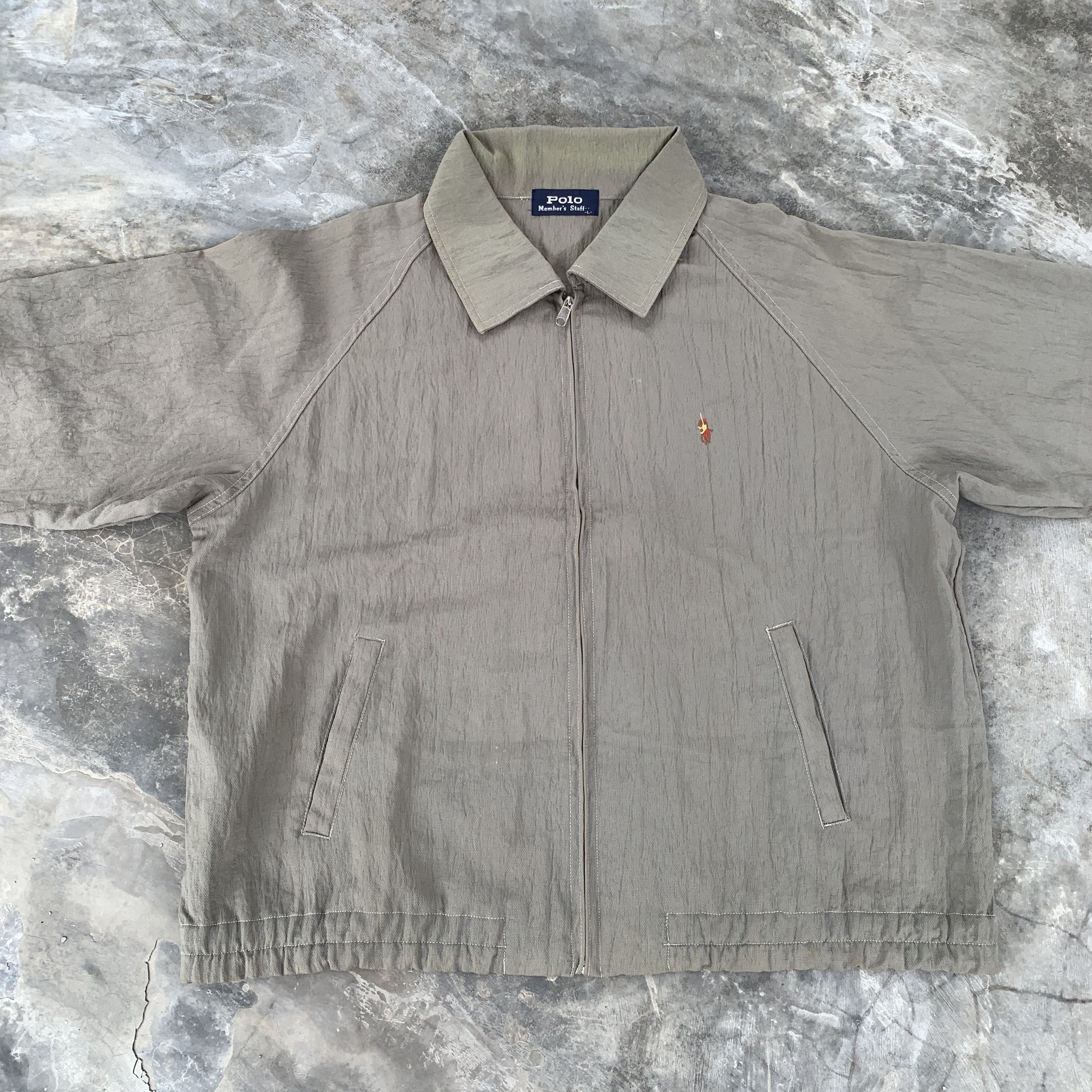 Polo Ralph Lauren Vintage Polo Member Staff Jacket Size US L / EU 52-54 / 3 - 3 Thumbnail