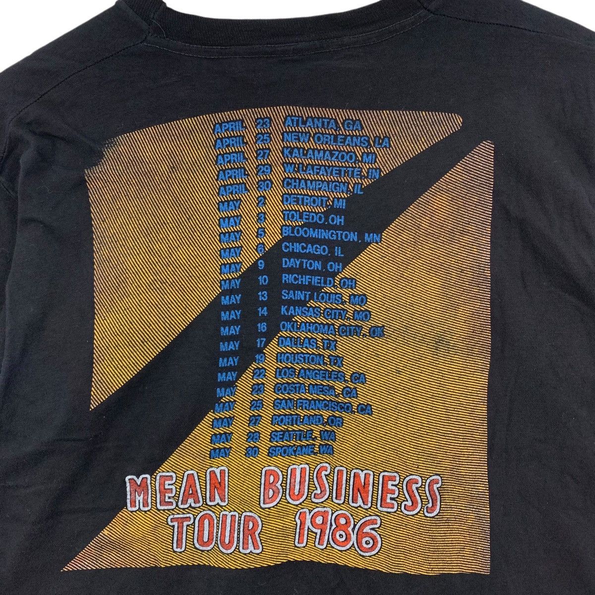 Vintage Vintage 80s THE FIRM Mean Business Tour 1986 USA Band Tshirt Size US M / EU 48-50 / 2 - 4 Thumbnail