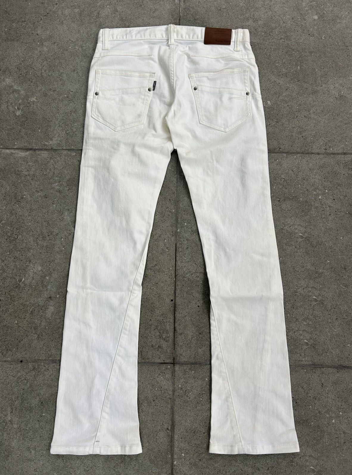 Tornado Mart Tornado Mart Zero Bootcut White Jeans Size US 31 - 5 Thumbnail