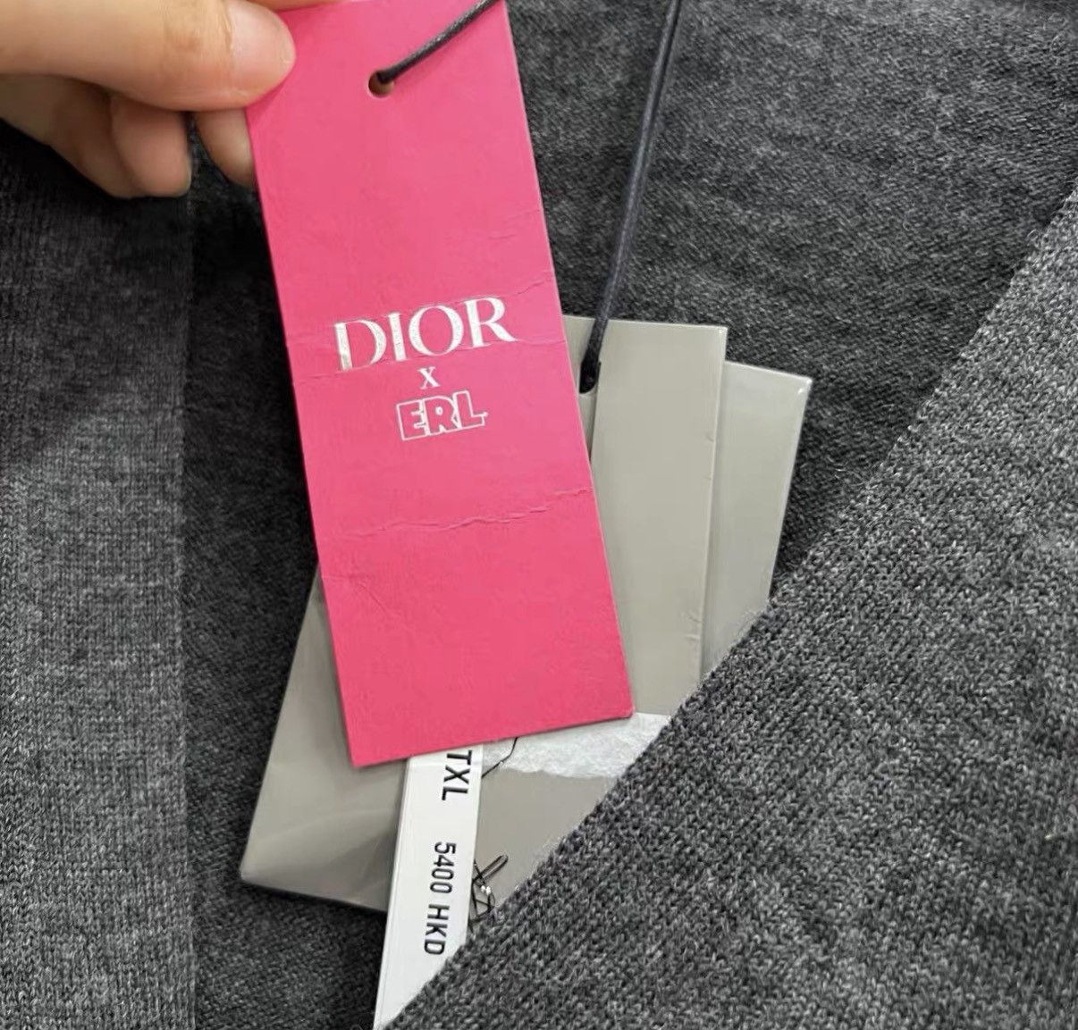Dior Dior × ERL Wool Sequin Embroidered Knit Cardigan J41 Size M / US 6-8 / IT 42-44 - 3 Thumbnail