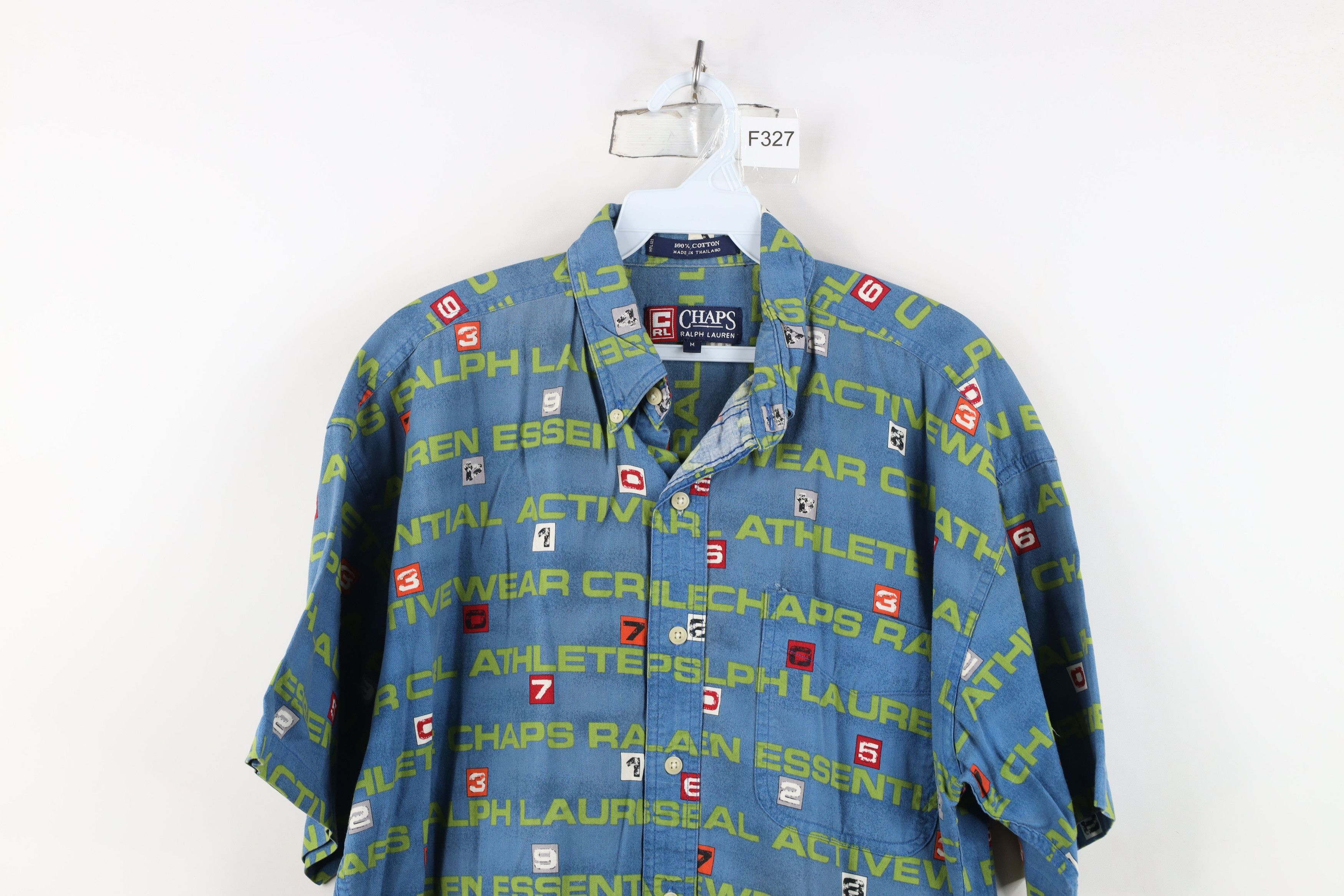 Polo Ralph Lauren Vintage 90s Chaps Ralph Lauren Over Print Button Down Shirt Size US M / EU 48-50 / 2 - 2 Thumbnail
