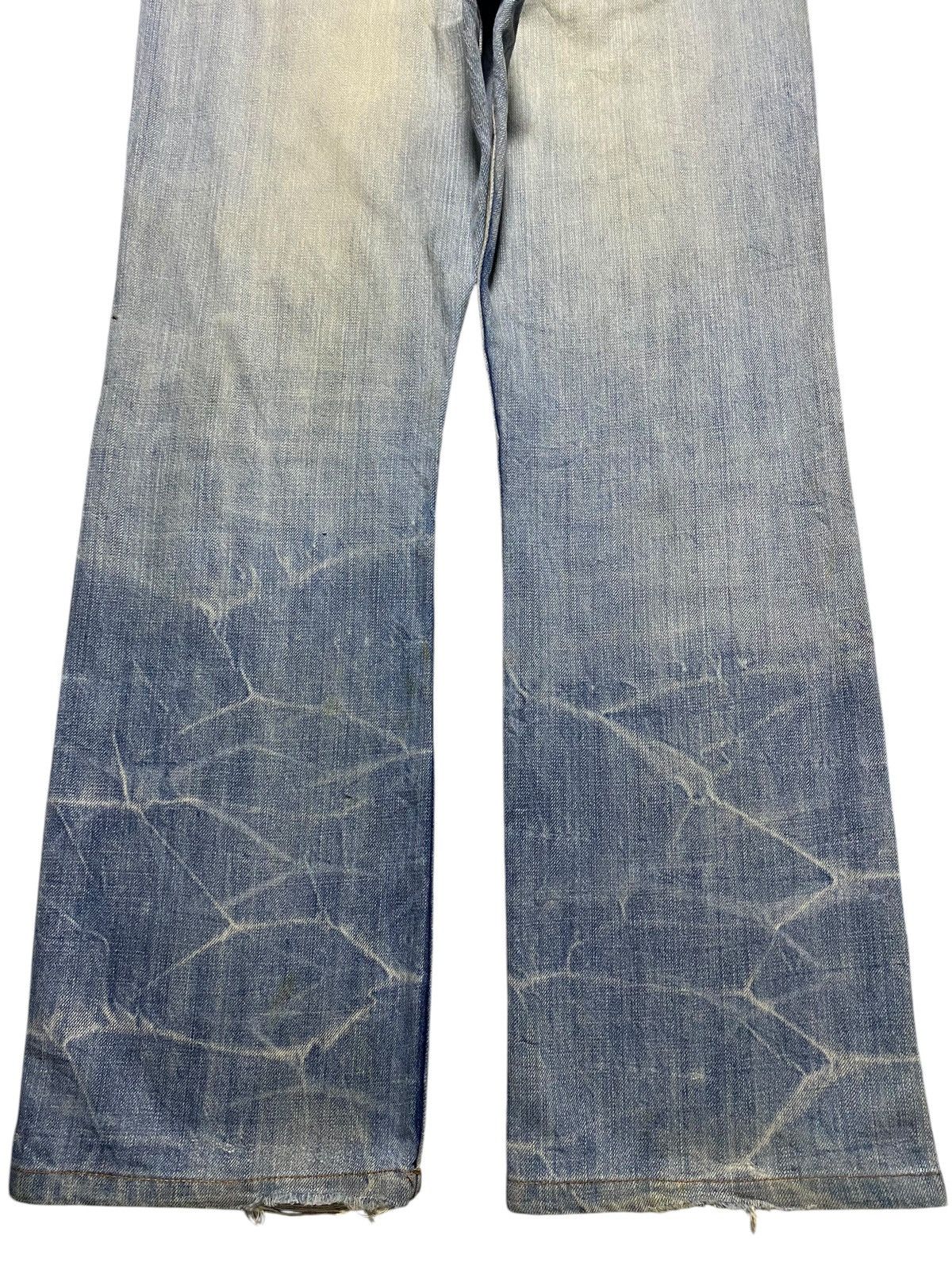 Japanese Brand Distressed Denim with Silver Cros Thunder Bootcut Jeans Size US 32 / EU 48 - 6 Thumbnail