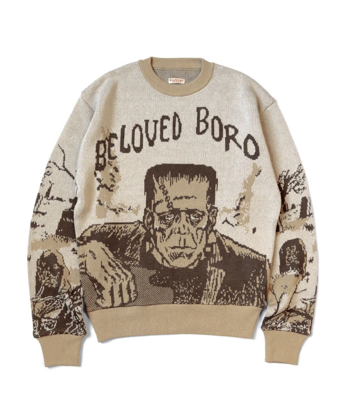 Kapital 8G Jacquard Knit Vintage Crew Sweater (BELOVED Mr_) size 3 Size US L / EU 52-54 / 3 - 1 Preview