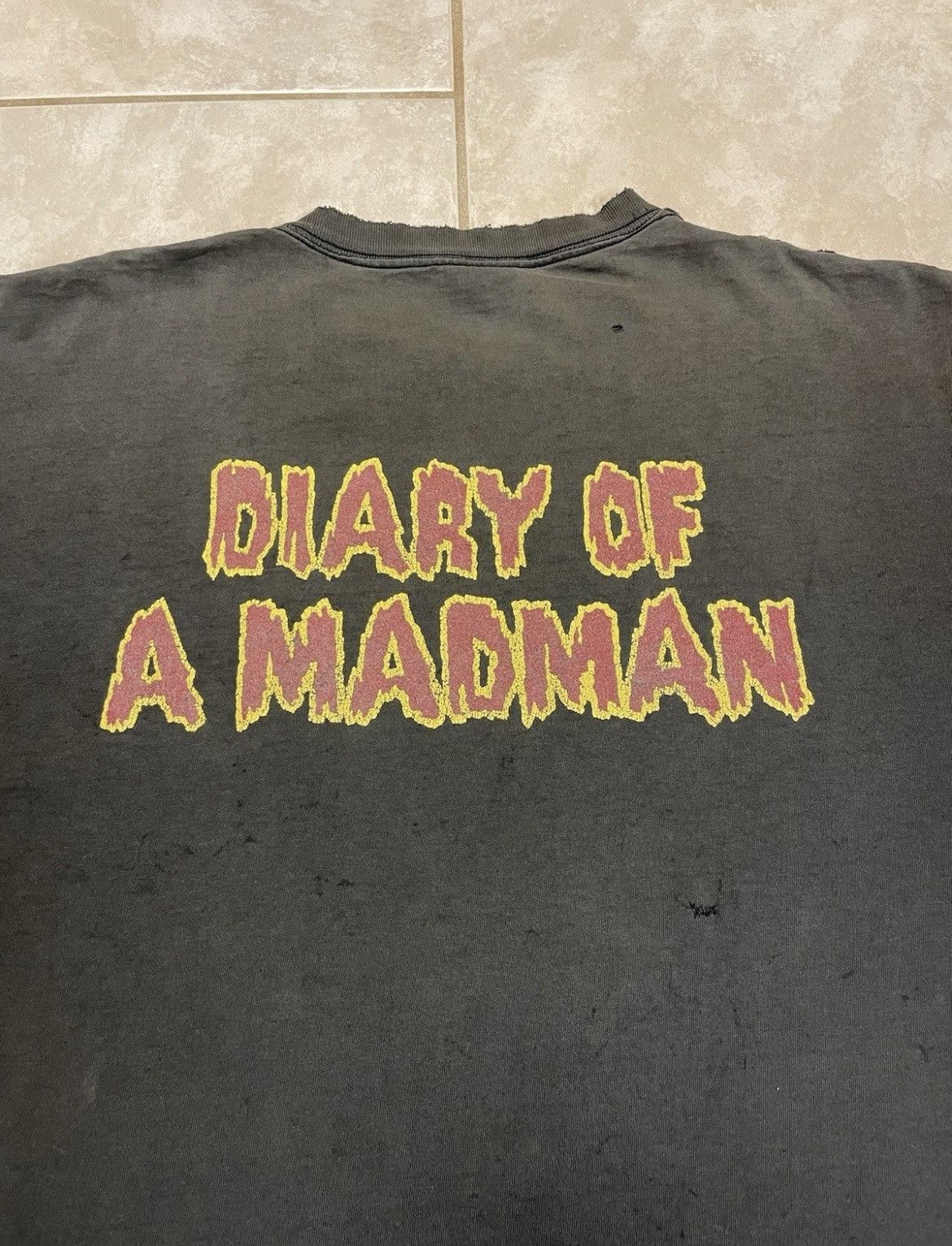 Ozzy Osbourne Vintage Ozzy Osbourne Diary Of A Madman XL Thrashed Faded Size US XL / EU 56 / 4 - 6 Thumbnail