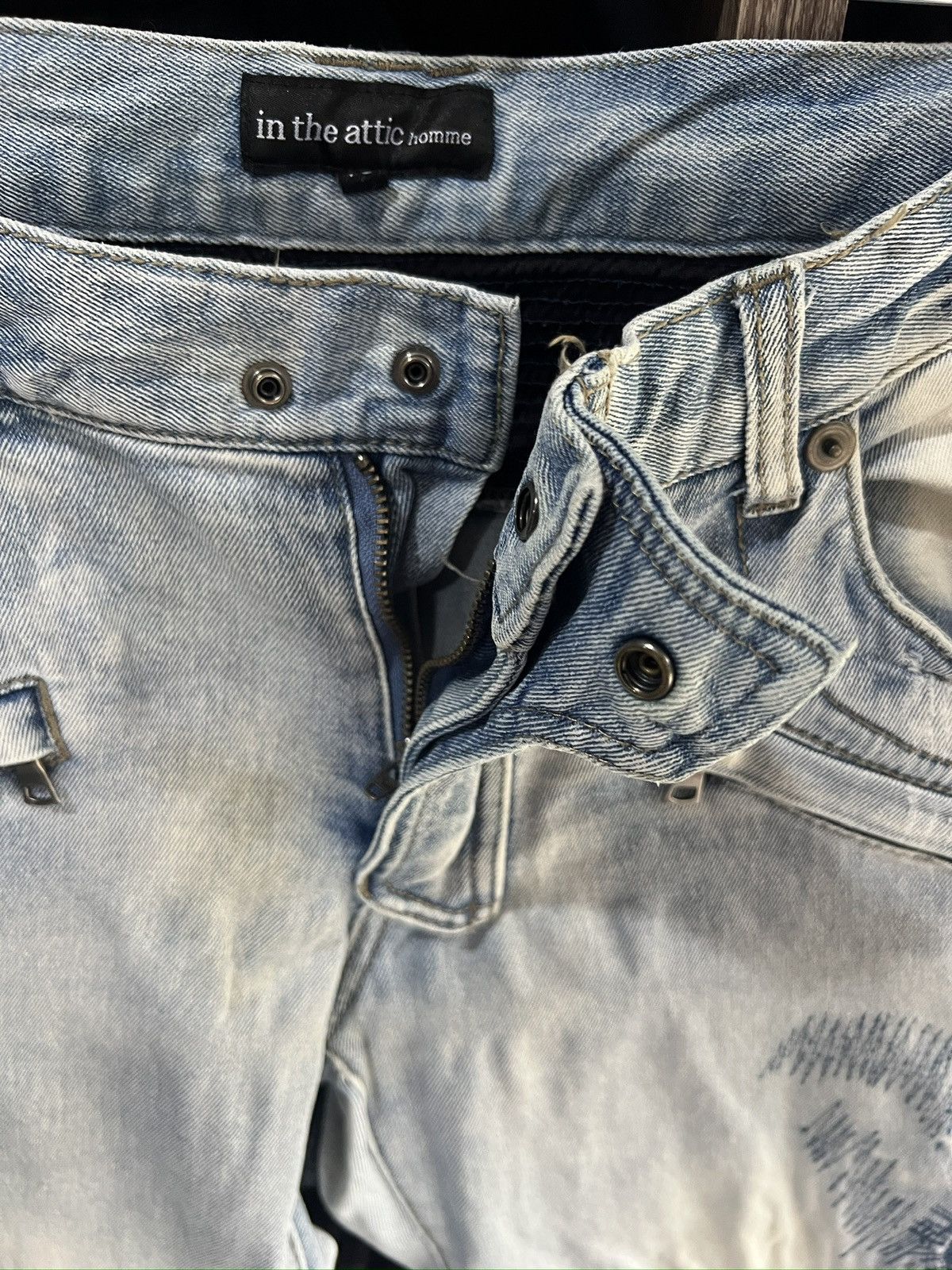 🔥Rare In The Attic Homme Biker Denim