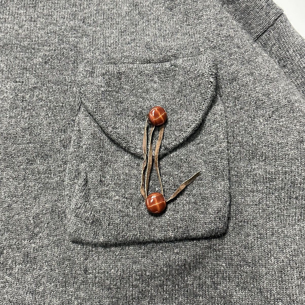 DKNY 90s DKNY Roll Neck Knit Sweater 3D Pocket Lambswool Pullover Size US XL / EU 56 / 4 - 4 Thumbnail