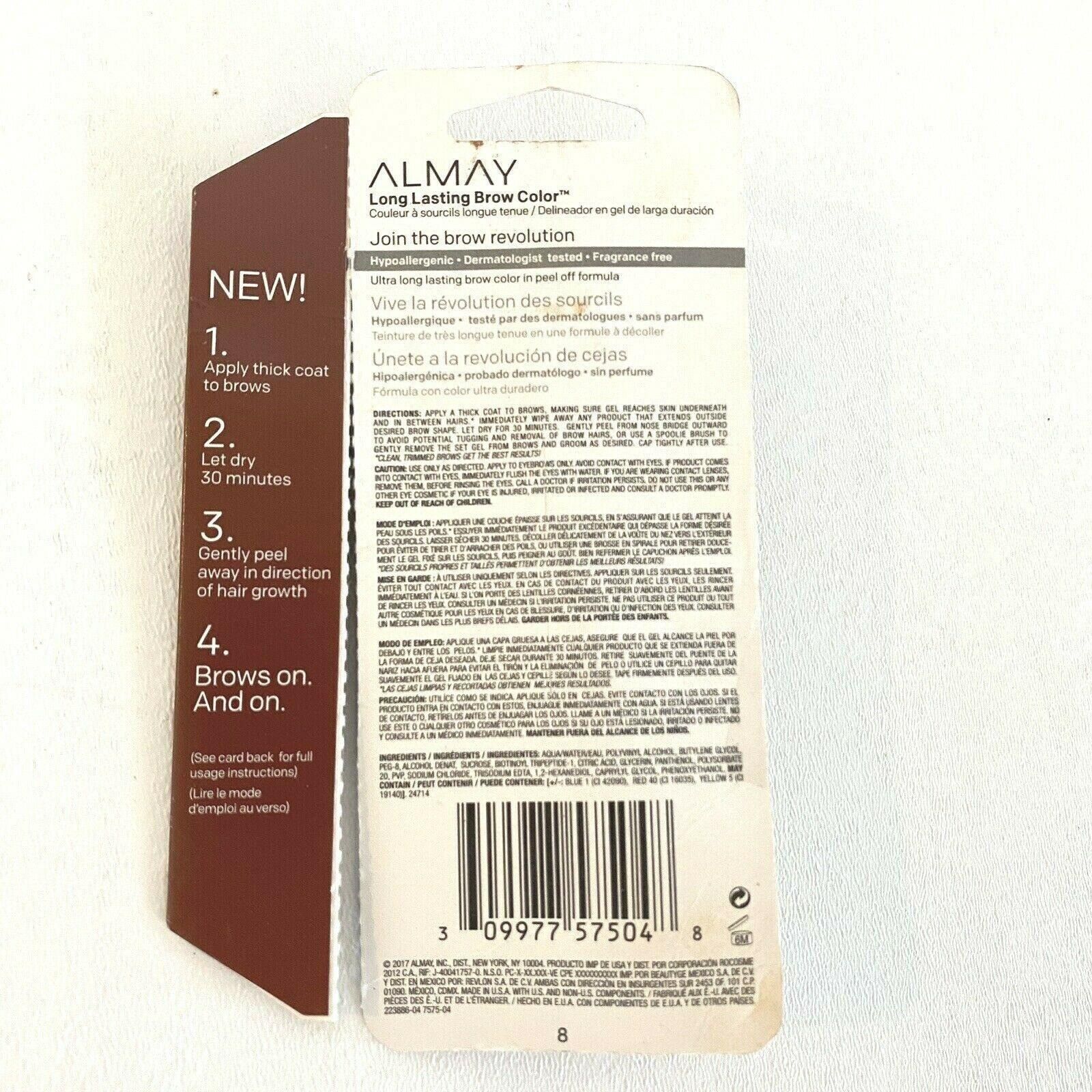 Other Almay Lasting Brow Color 040 Auburn Fragrance Free Dermatolo Size ONE SIZE - 2 Thumbnail