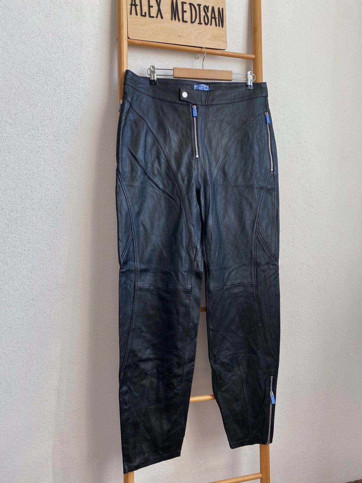 Mugler Mugler x H&M Leather Pants Size US 34 / EU 50 - 4 Thumbnail