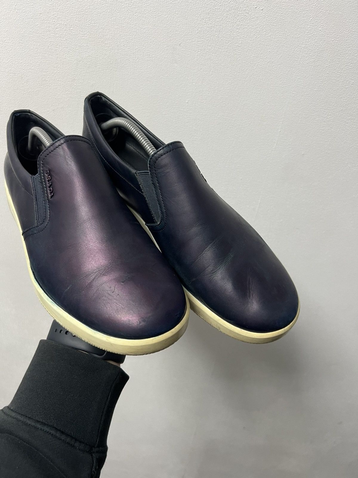 Prada Prada Suede Leather Slip On Loafers Luxury Shoes Size US 8 / EU 41 - 4 Thumbnail