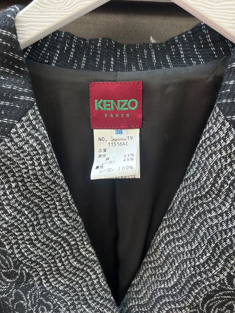 Kenzo Kenzo Vintage palace black and white suit jacket Size XS / US 0-2 / IT 36-38 - 2 Thumbnail