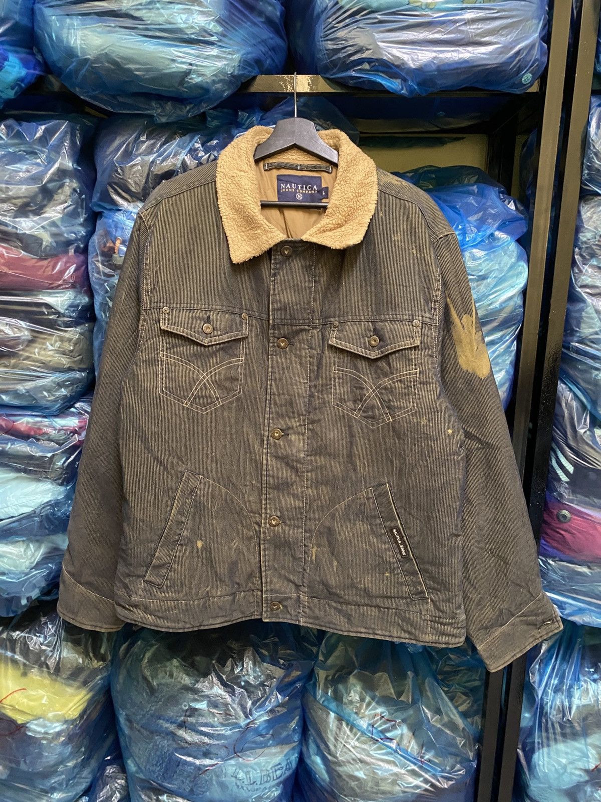 Nautica VINTAGE Y2K NAUTICA CORDUROY JACKET Size US L / EU 52-54 / 3 - 1 Thumbnail