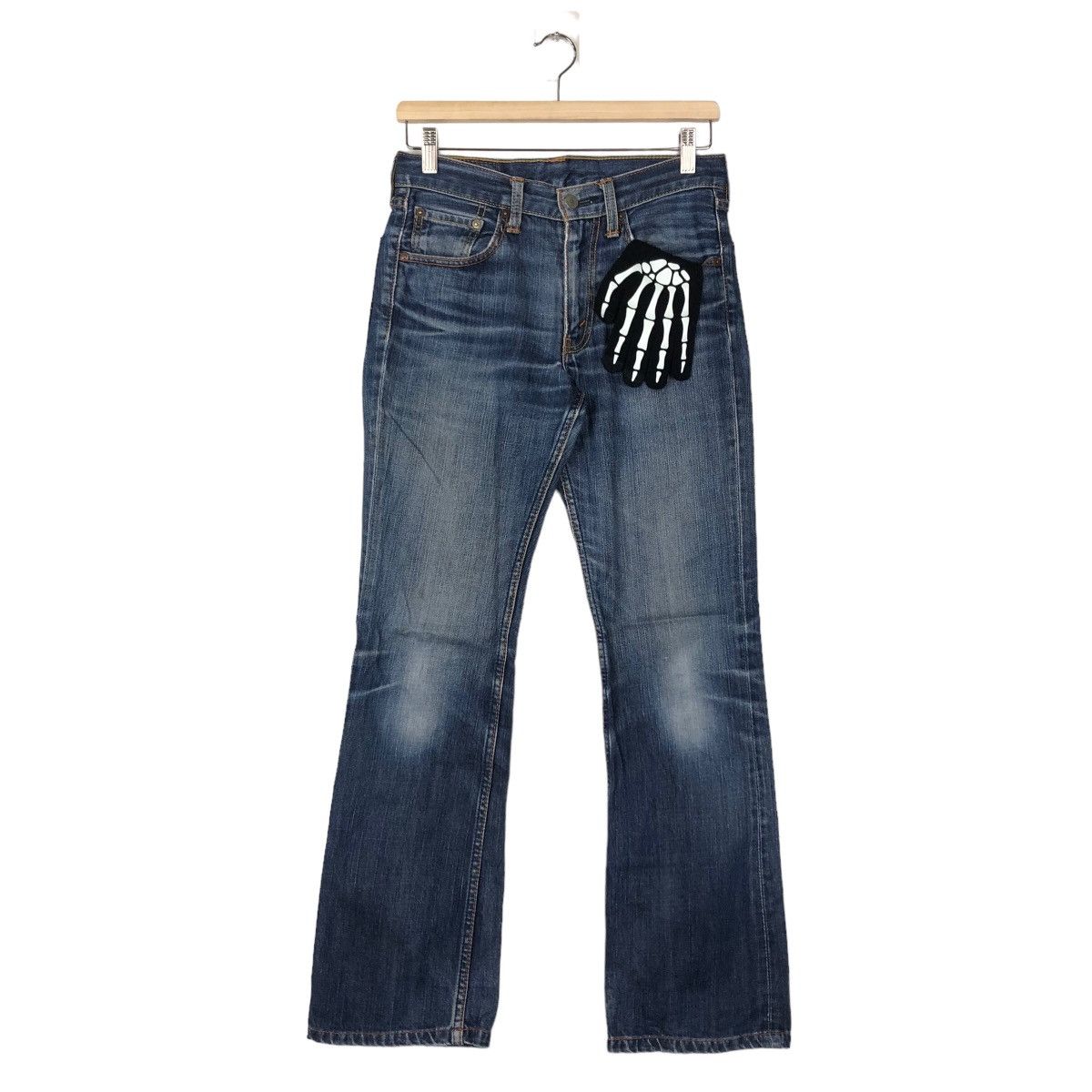Levi's VINTAGE LEVI’S LOT 707 DISTRESSED DENIM JEANS LEATHER PAD Size US 26 / EU 42 - 1 Thumbnail
