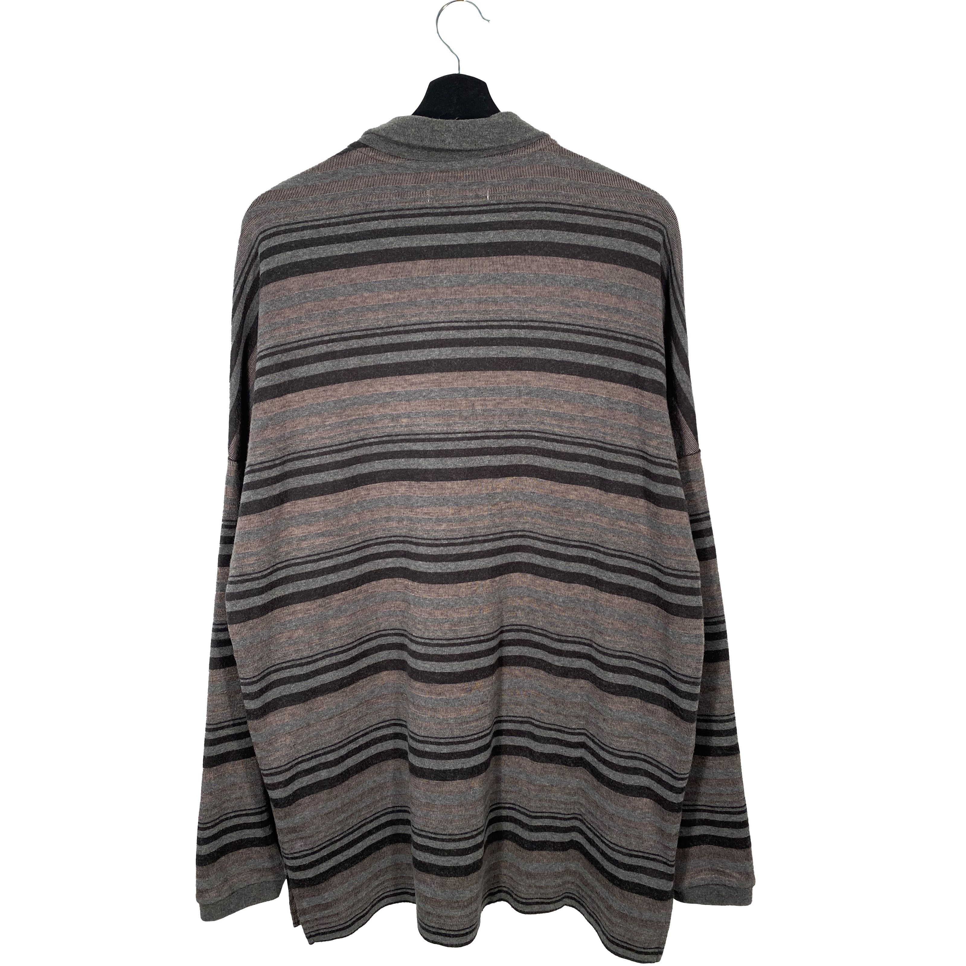 Nonnative Nonnative Striped Jacquard Polo Shirt - Gray Size 3 Size US XL / EU 56 / 4 - 7 Thumbnail
