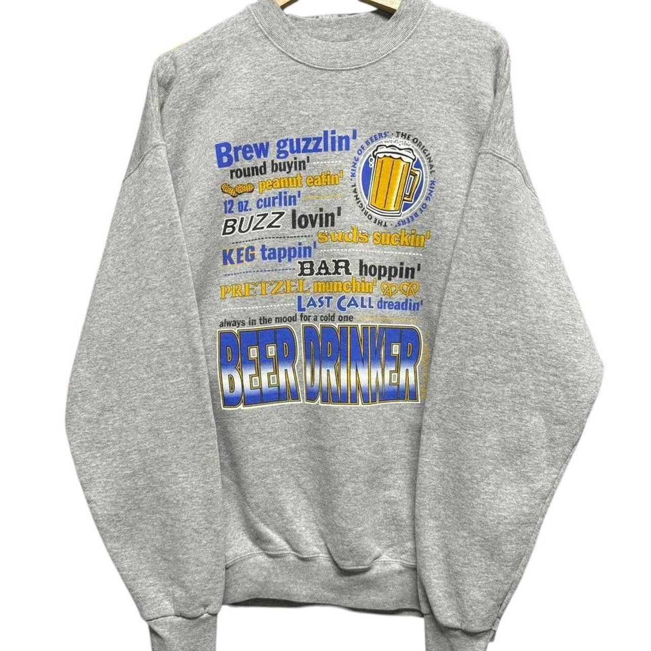 Vince Vintage Beer Drinker sweatshirt size: XL Size US XL / EU 56 / 4 - 1 Thumbnail