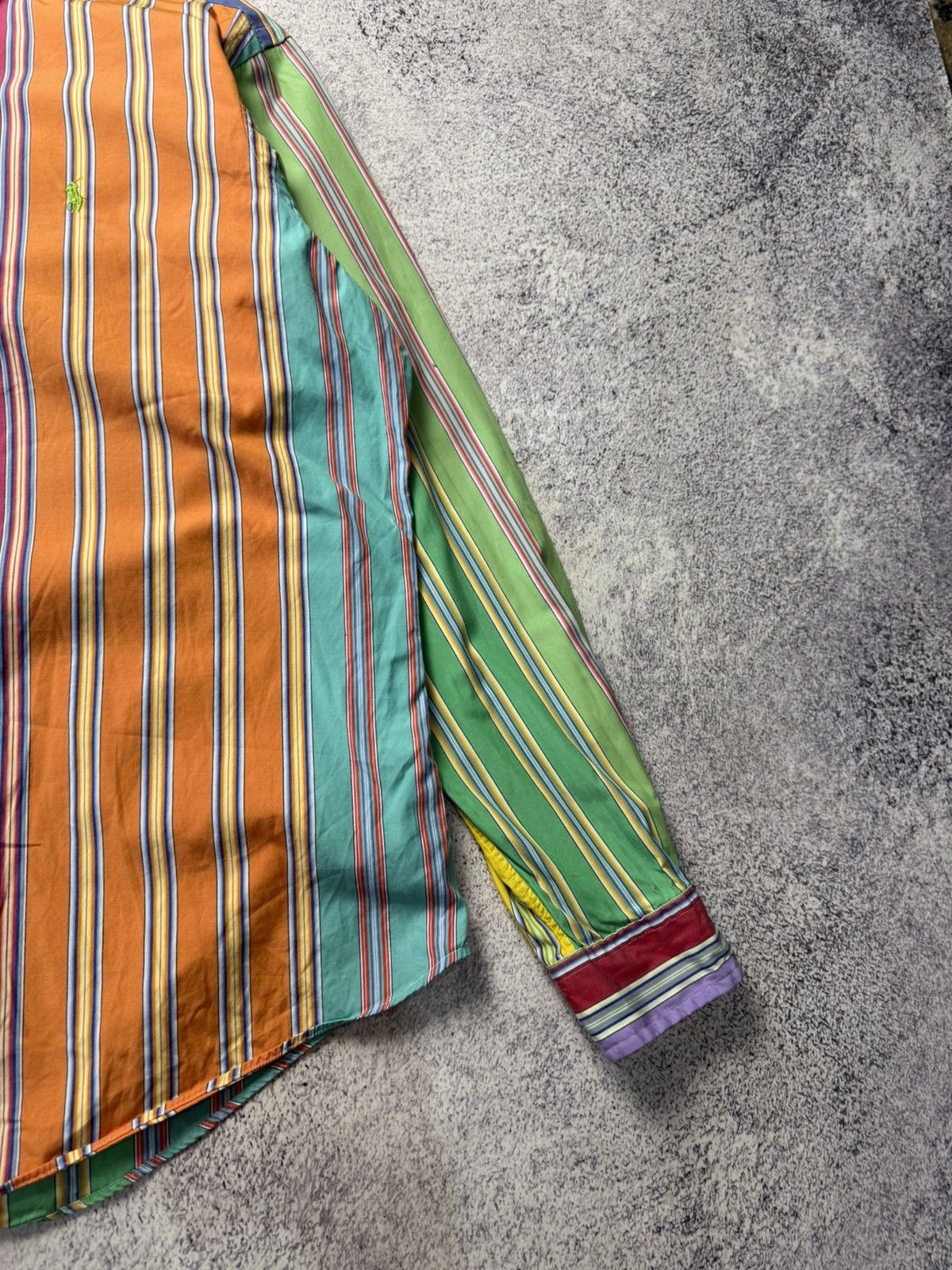 Polo Ralph Lauren Vintage RALPH LAUREN Multicolour Striped long Sleeved Shirt Size US XL / EU 56 / 4 - 11 Thumbnail