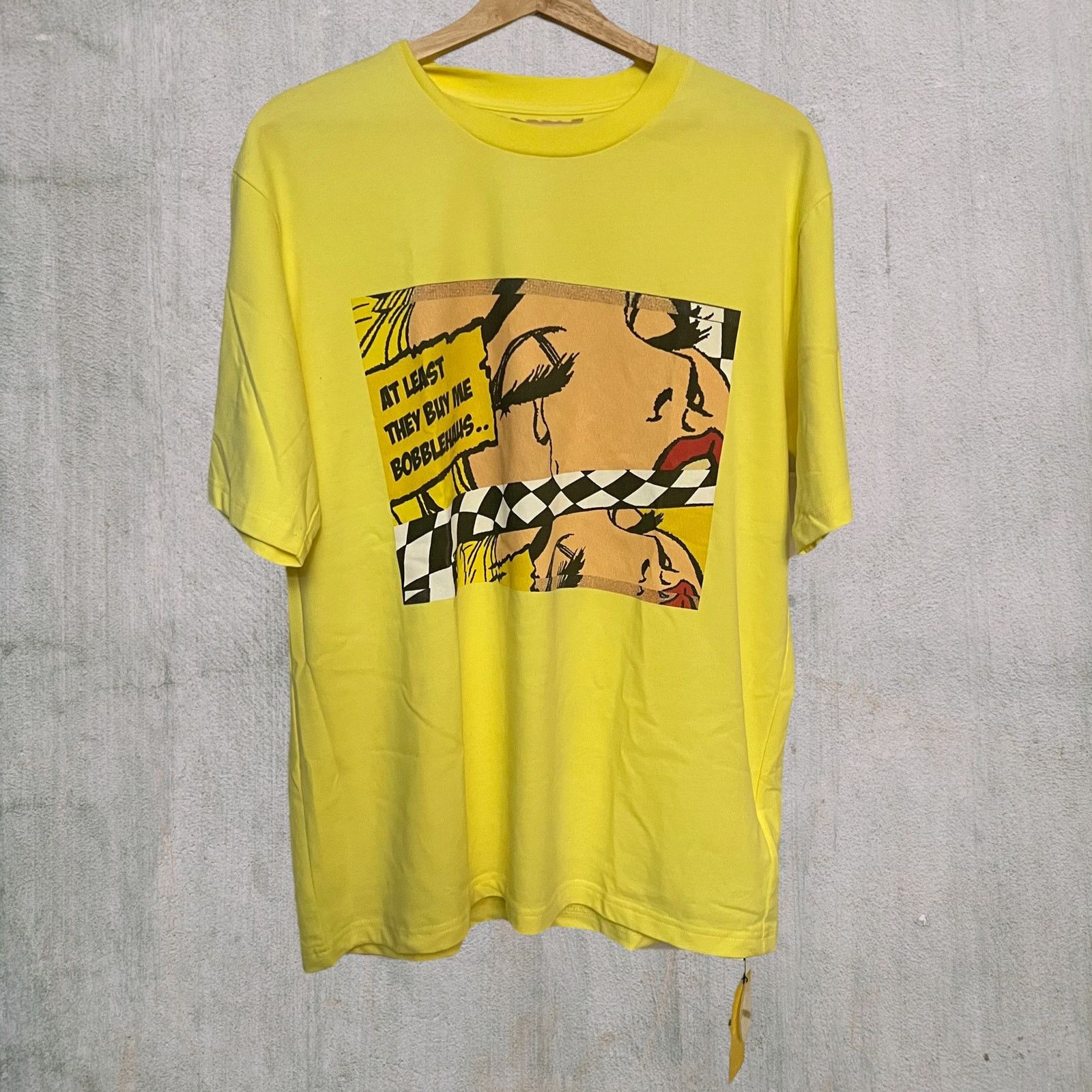 Other BOBBLEHAUS XL Yellow Graphic Tee Pop Art Print Streetwear Size US XL / EU 56 / 4 - 1 Thumbnail
