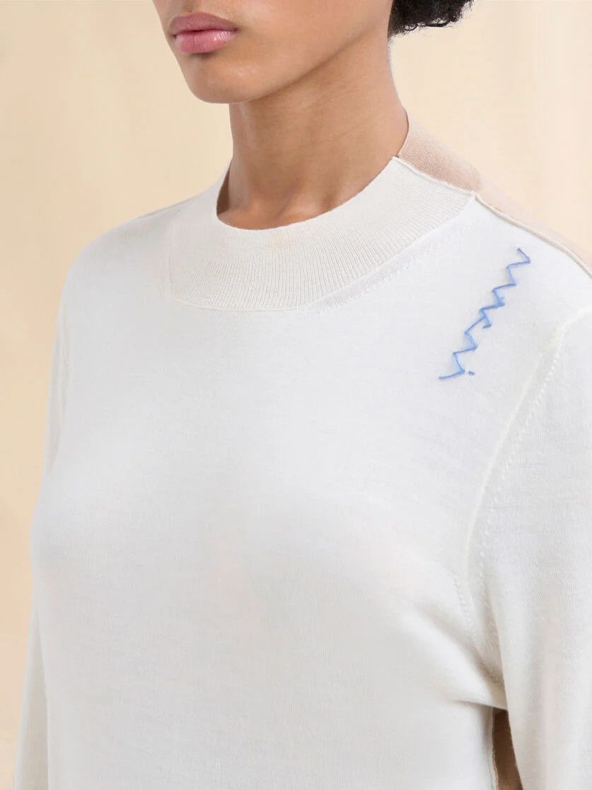 Marni o1f1d3z0326 Crewneck Knitted Jumper in Multicolor Size XL / US 12-14 / IT 48-50 - 4 Thumbnail