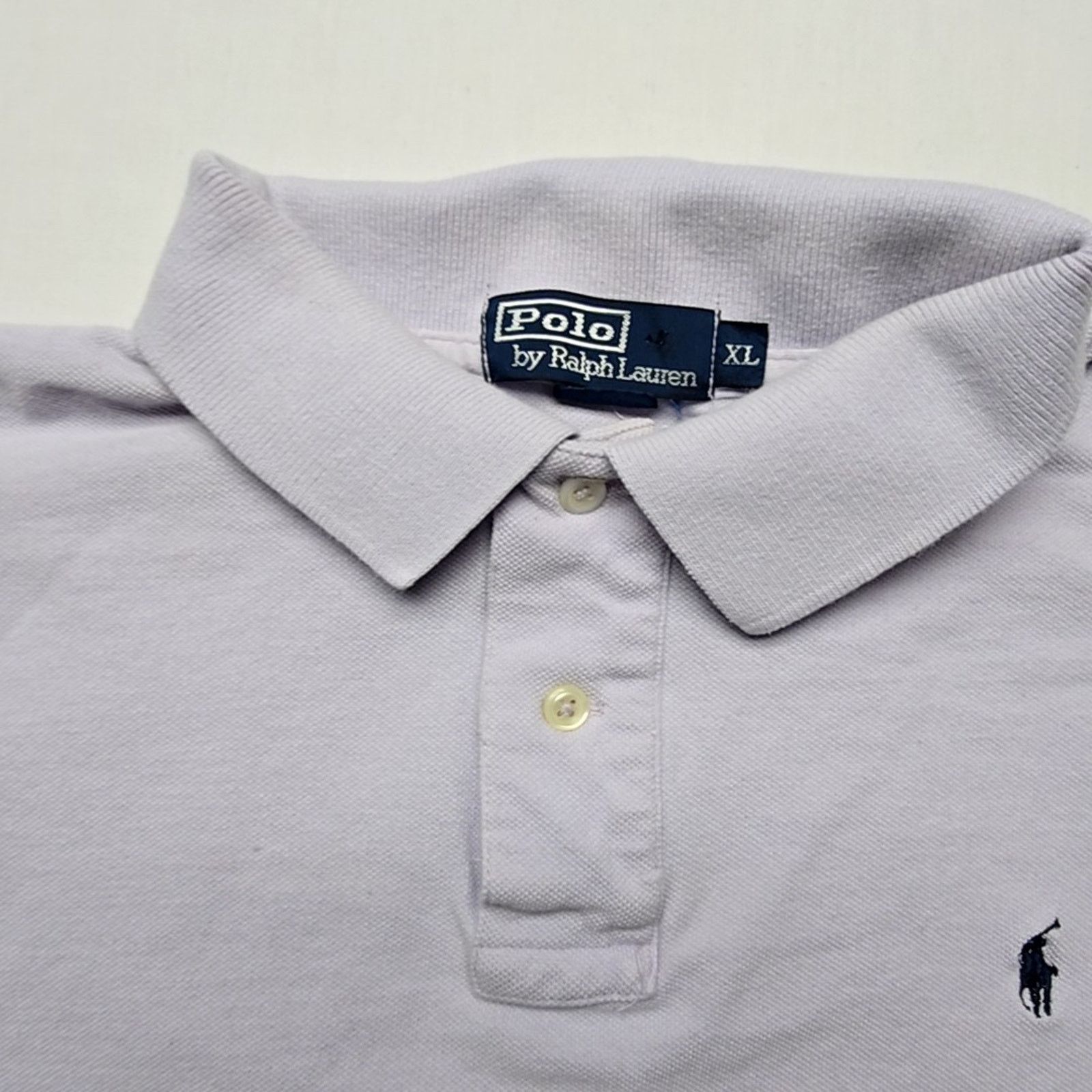 Polo Ralph Lauren Polo Ralph Lauren Mens Polo Lavender Purple Cotton XL Shirt Size US XL / EU 56 / 4 - 4 Thumbnail