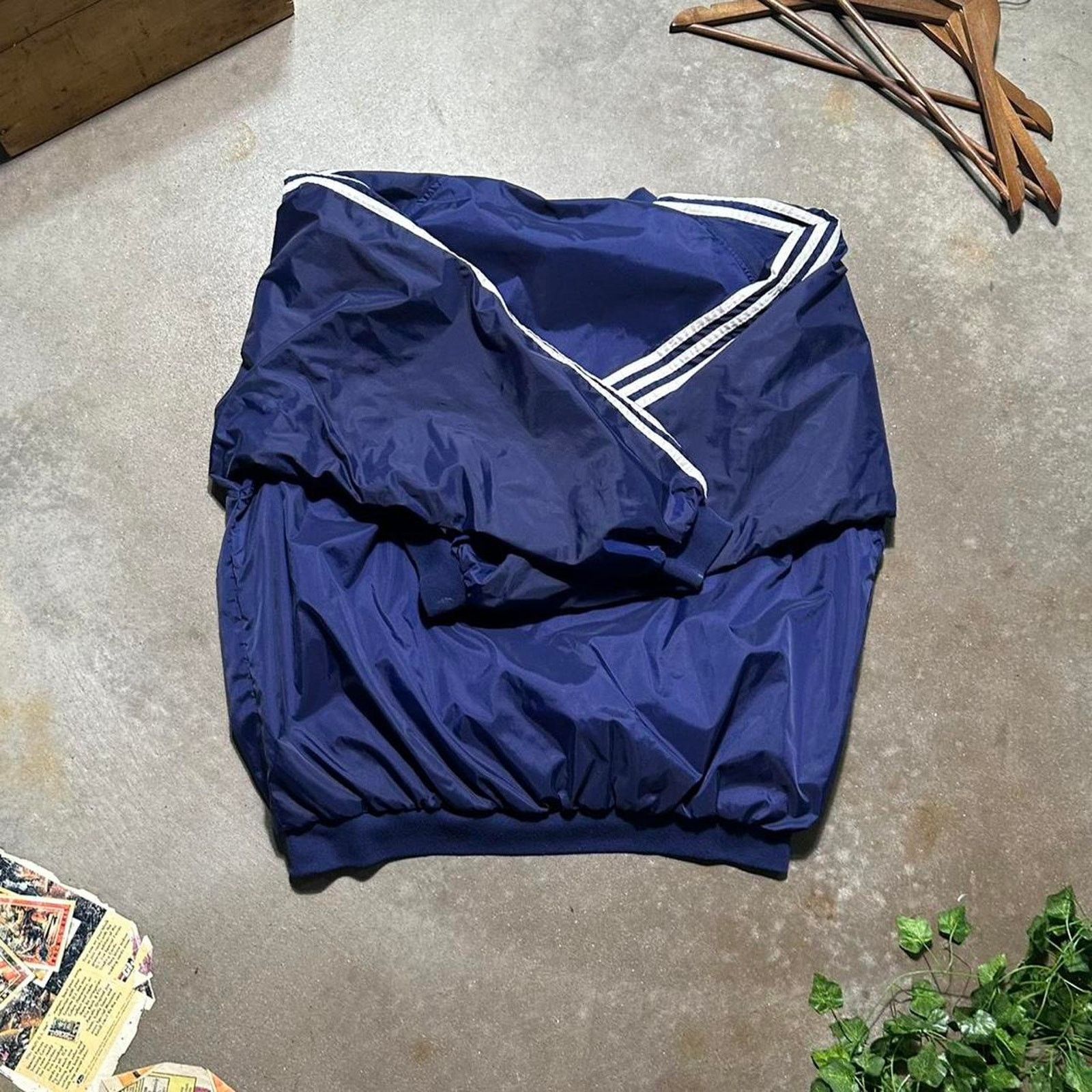 Adidas Vintage 90s Adidas Team Striped Windbreaker Jacket Pullover Size US XL / EU 56 / 4 - 2 Thumbnail