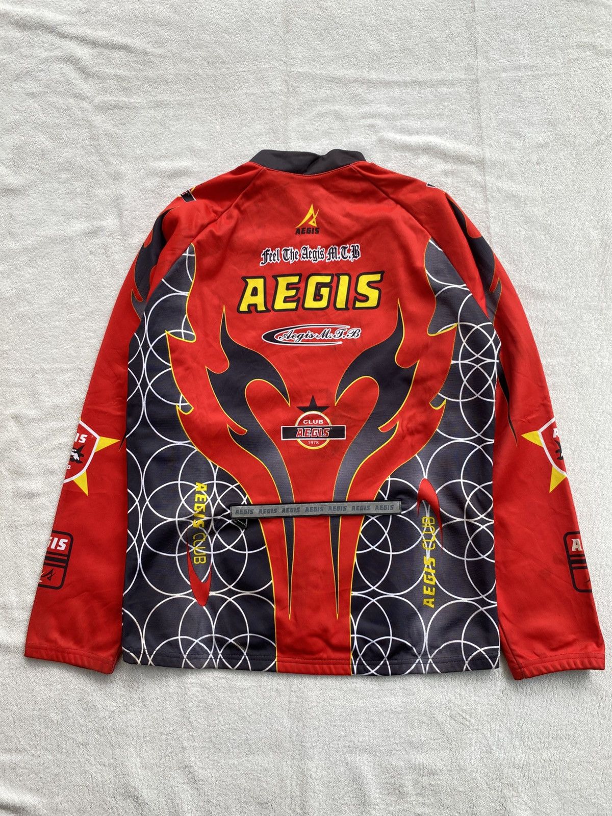 Vintage AEGIS Racing Team Cycling Jersey Multi Colour Size US XXL / EU 58 / 5 - 2 Thumbnail