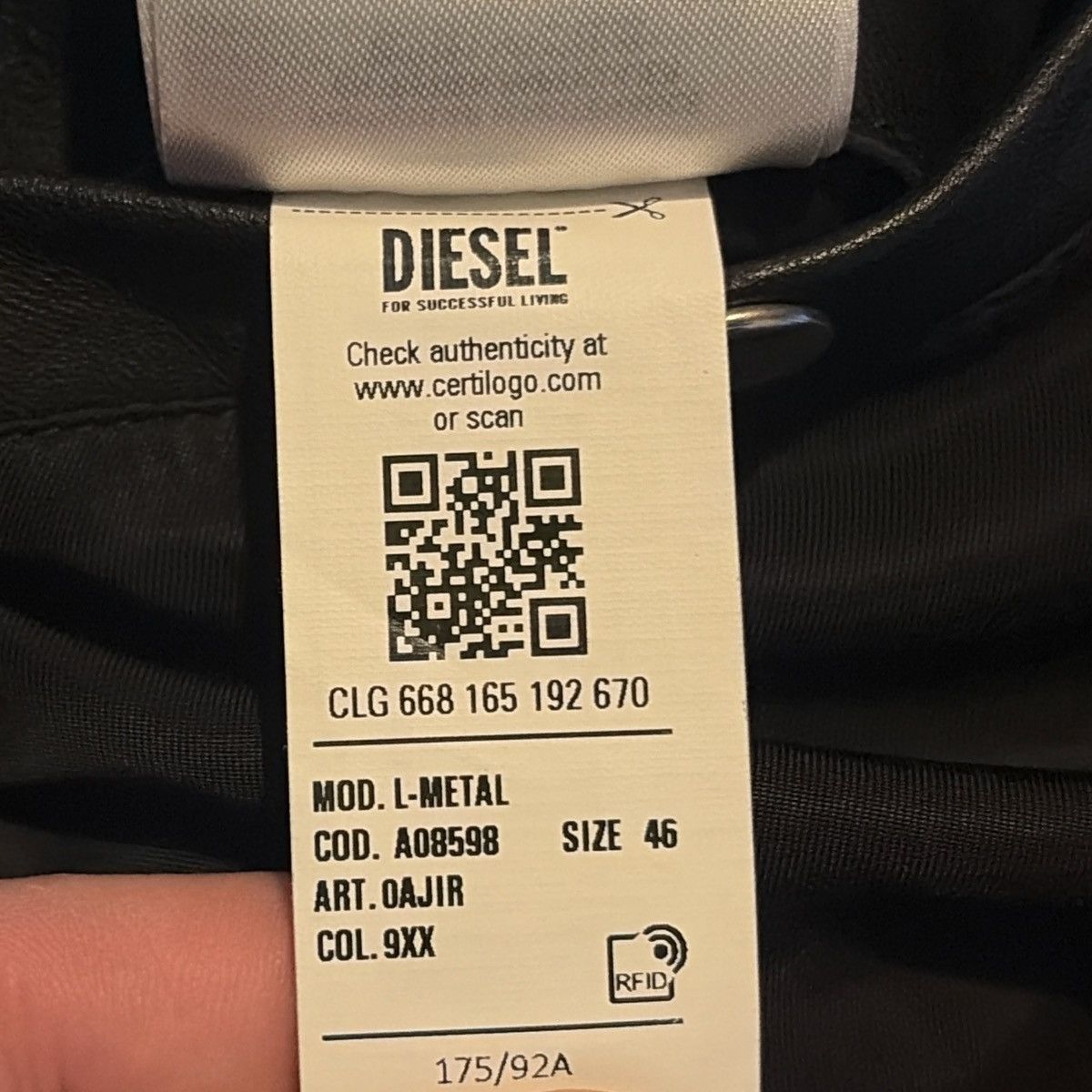 Diesel Diesel leather jacket Size US S / EU 44-46 / 1 - 9 Thumbnail