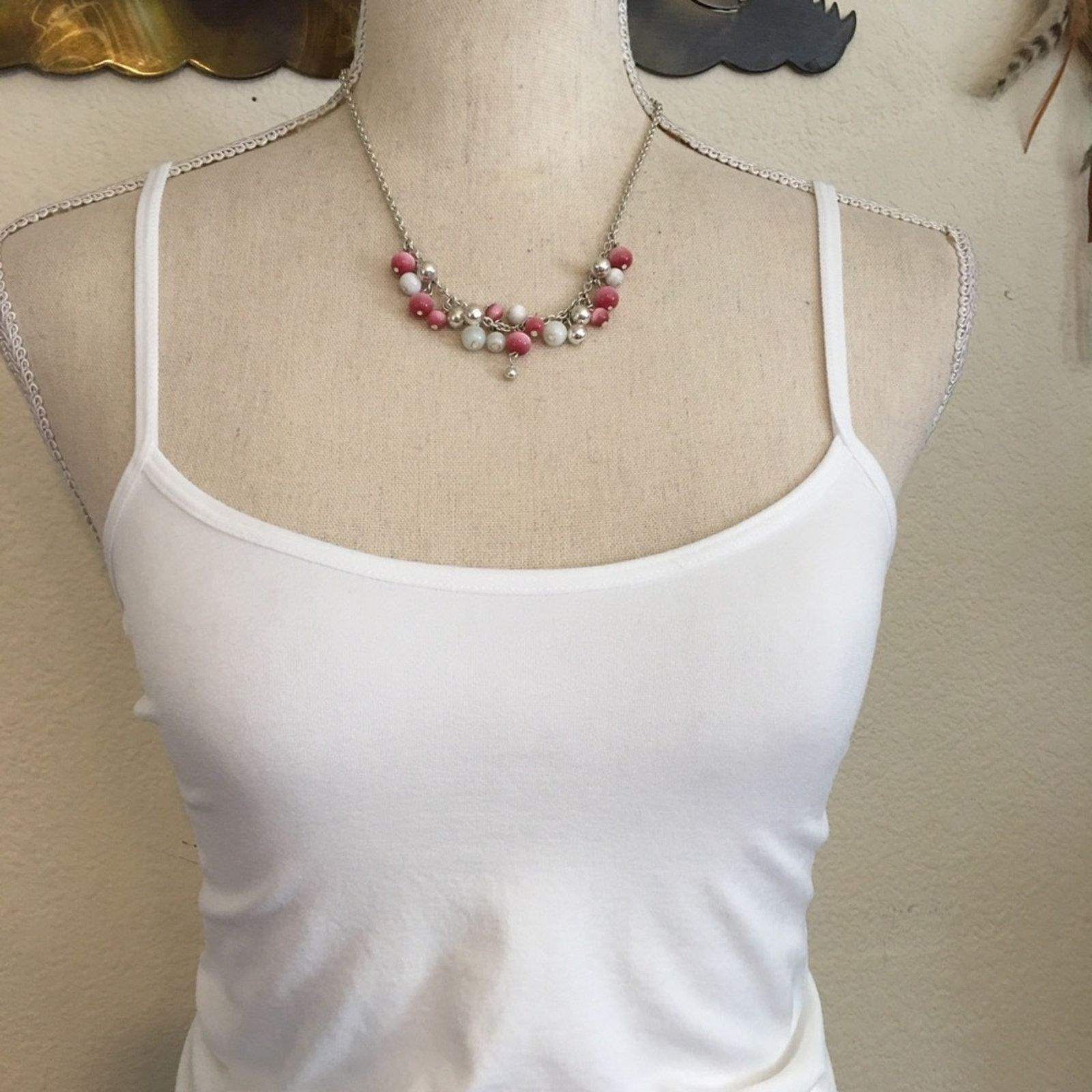 Vintage Vintage moon glow glass pearl cluster necklace Size ONE SIZE - 3 Thumbnail
