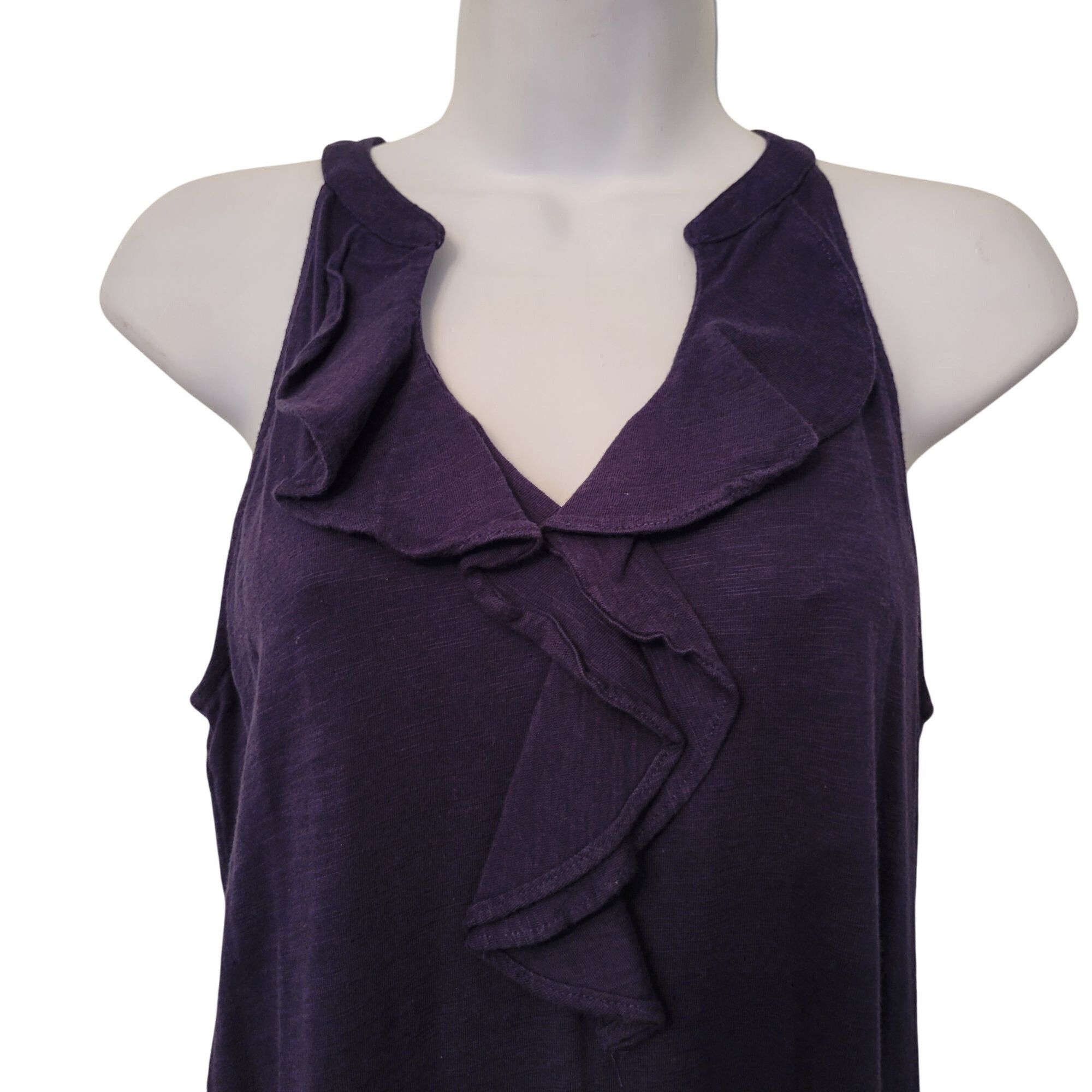 Lilly Pulitzer Lilly Pulitzer XS Navy Blue Ruffle Neck Sleeveless Tank Dres Size XS / US 0-2 / IT 36-38 - 2 Thumbnail