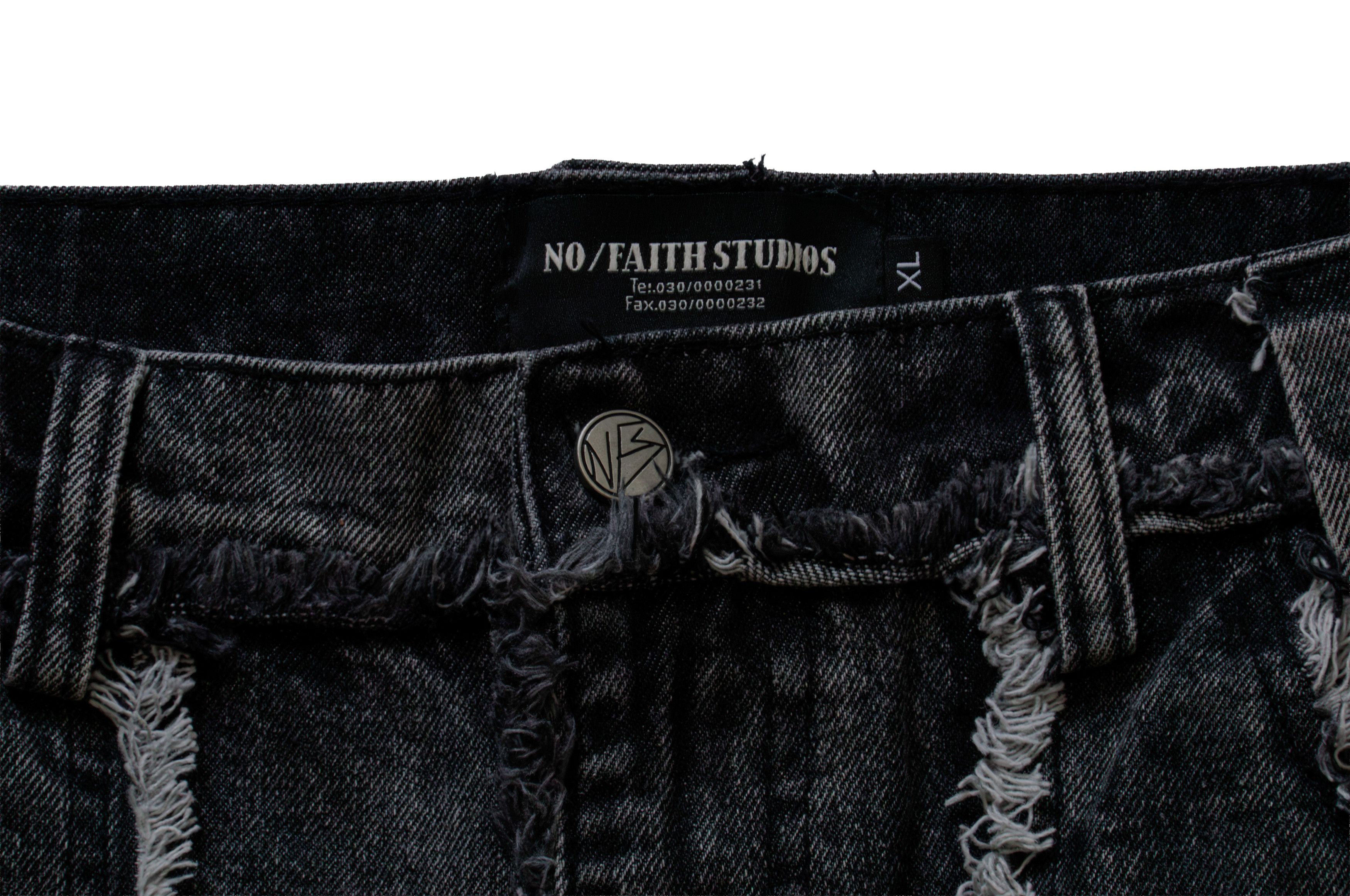 No Faith Studios No/Faith Studios Flared Denim Black Size US 36 / EU 52 - 4 Thumbnail
