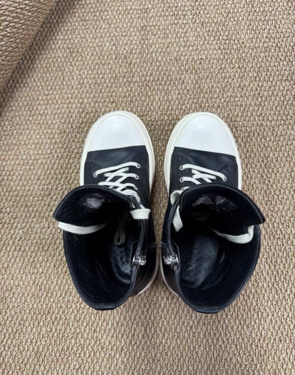 Rick Owens Rick Owens Main Line Luxor Leather Platform Sneakers K37 Size US 6.5 / EU 39-40 - 4 Thumbnail